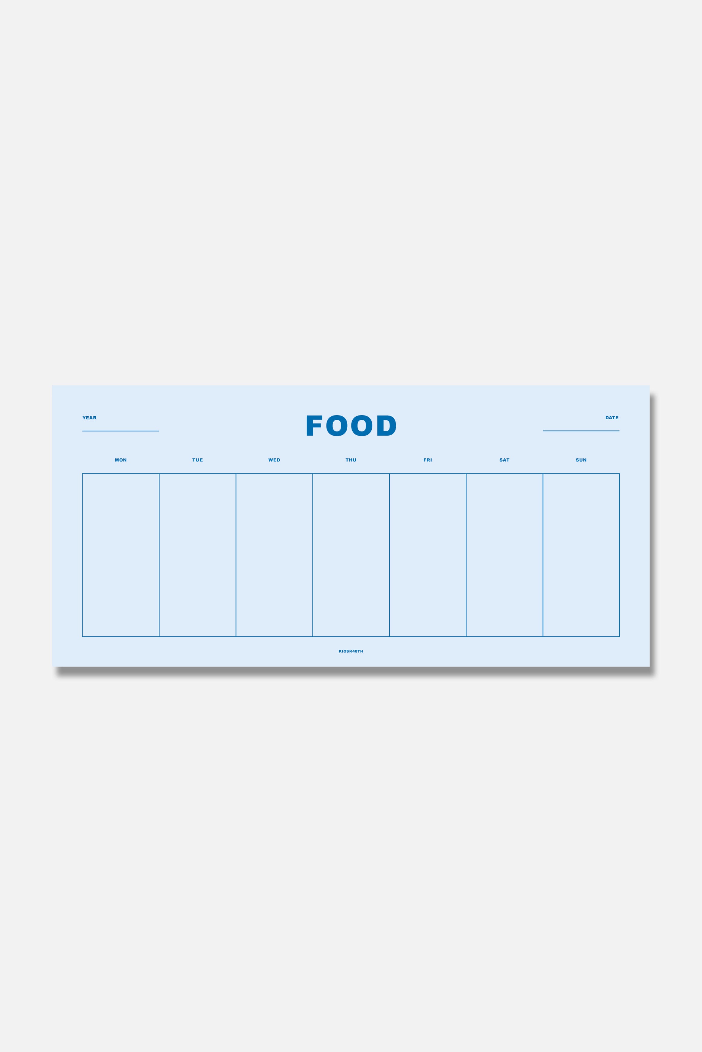 Food Planner Light Blue-KIOSK48TH-KIOSK48TH