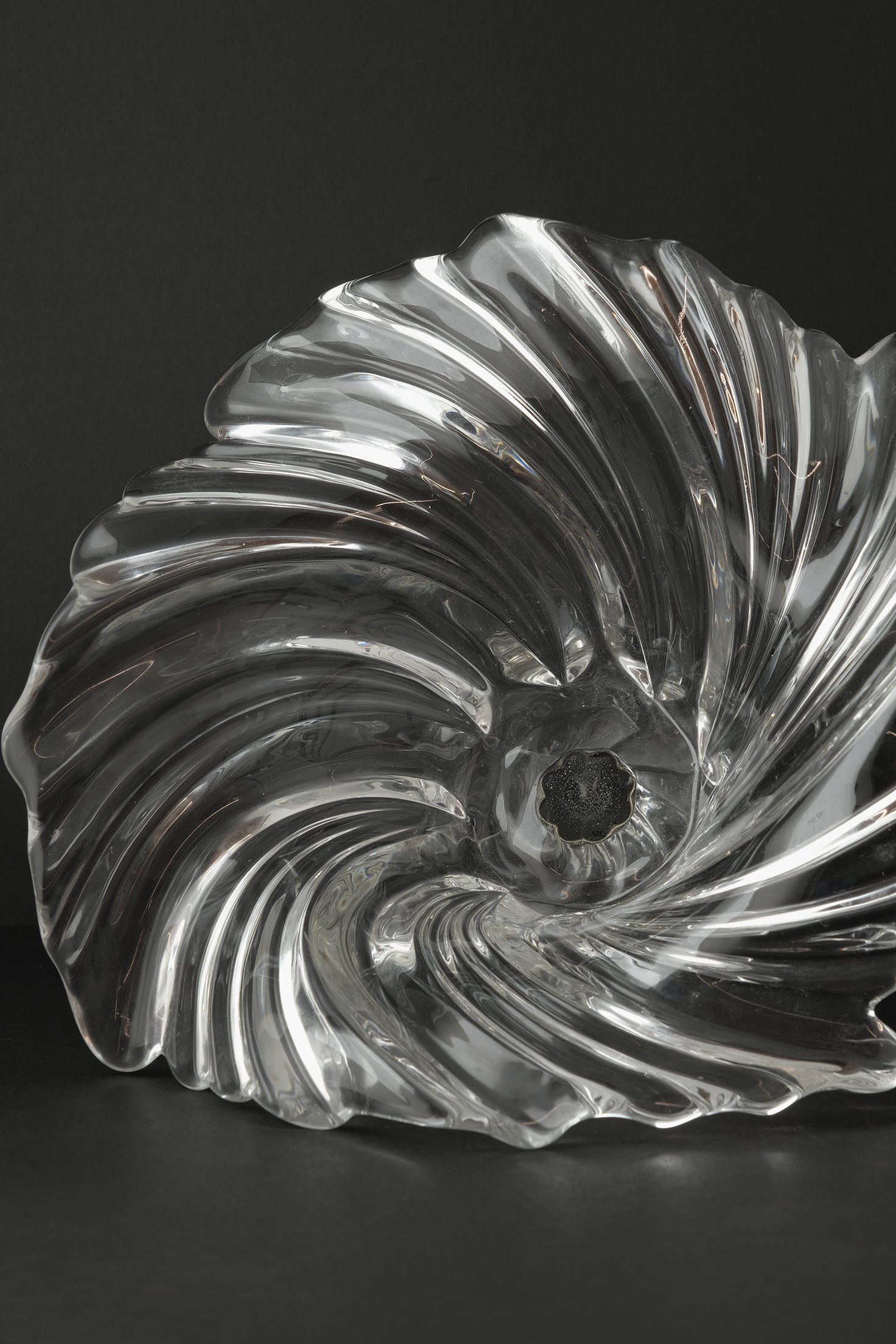Footed Glass Bowl-Vintage-KIOSK48TH