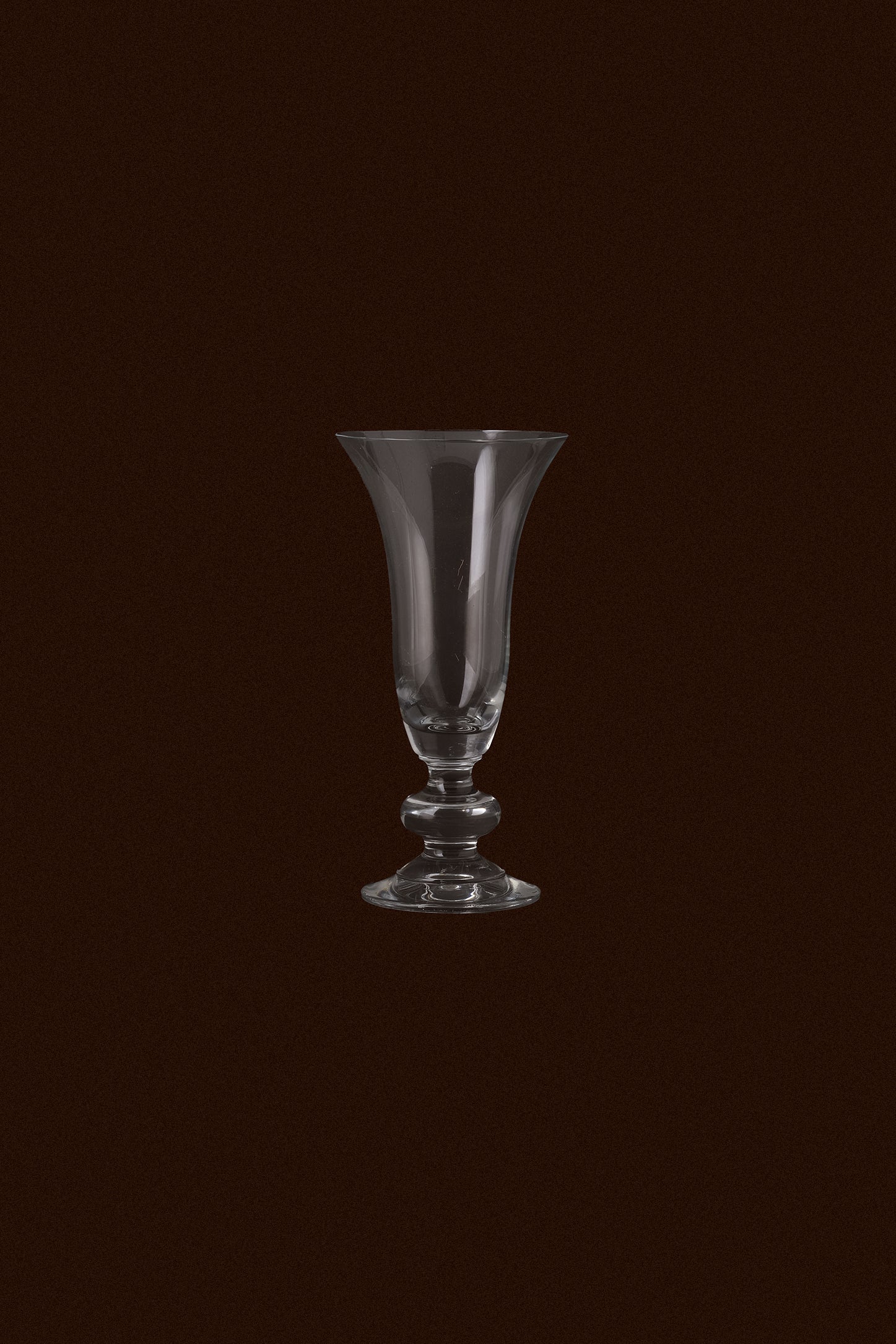 Footed Glass Vase 20cm-Vintage-KIOSK48TH