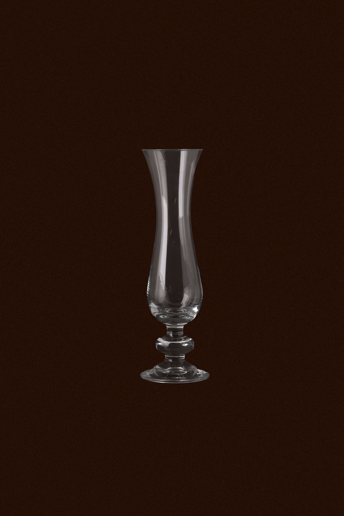 Footed Glass Vase 26cm-Vintage-KIOSK48TH