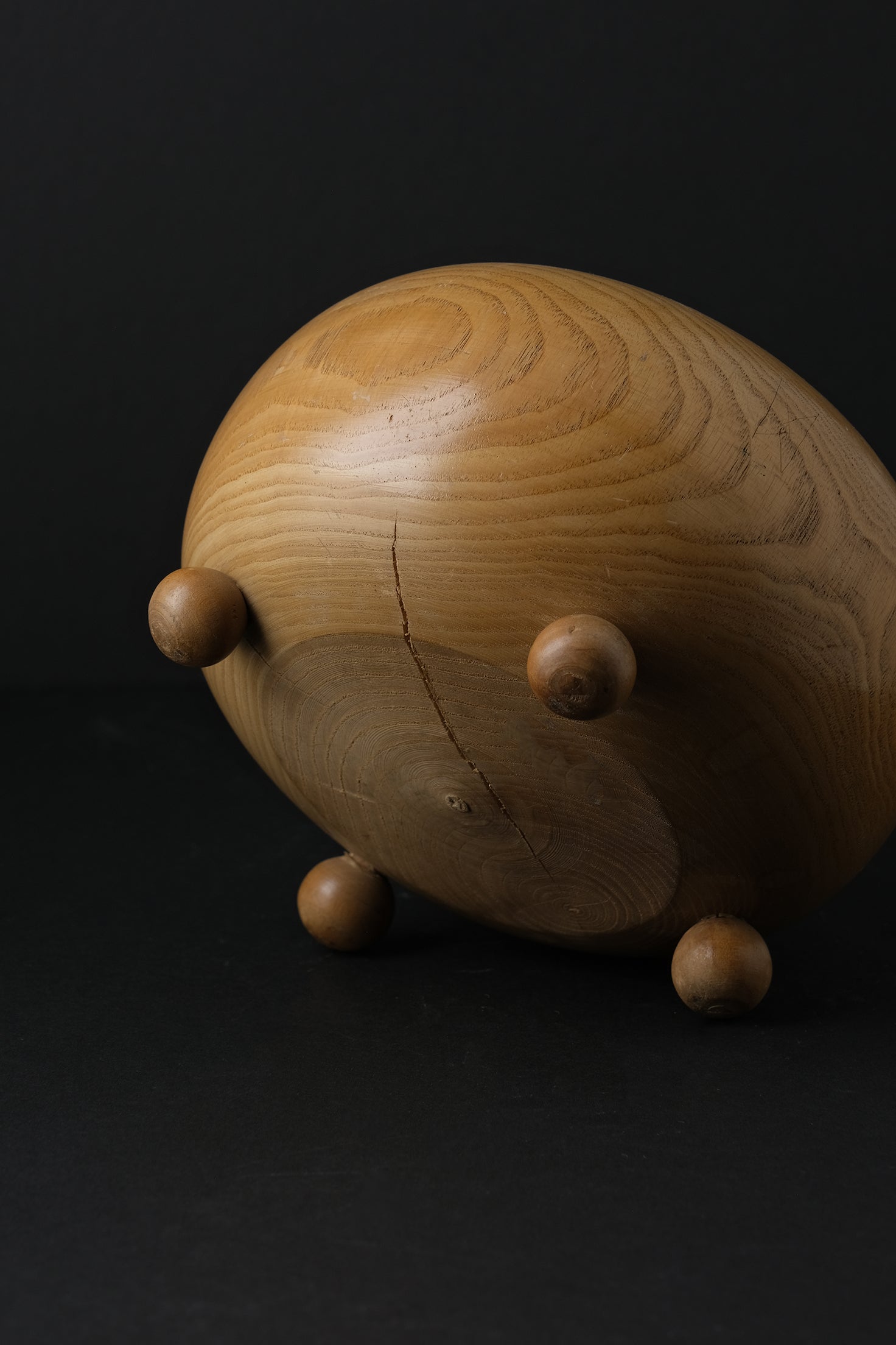 Footed Wood Bowl-Vintage-KIOSK48TH