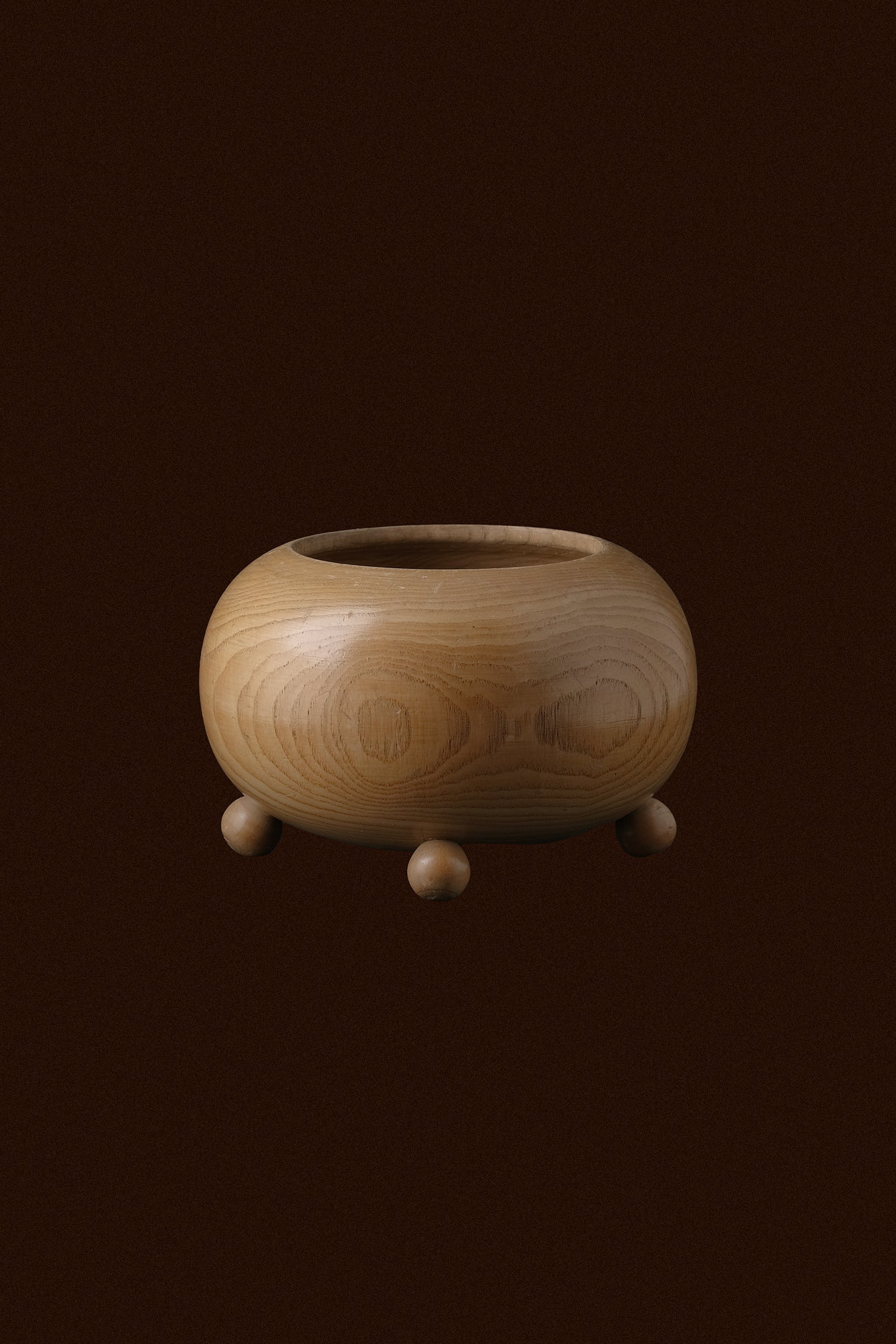 Footed Wood Bowl-Vintage-KIOSK48TH