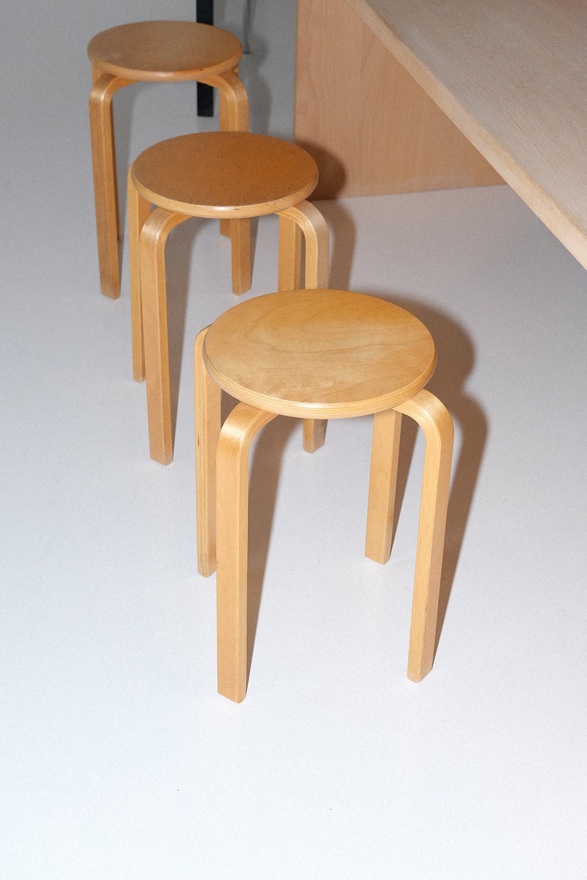 Birch Wood Stool-Vintage-KIOSK48TH