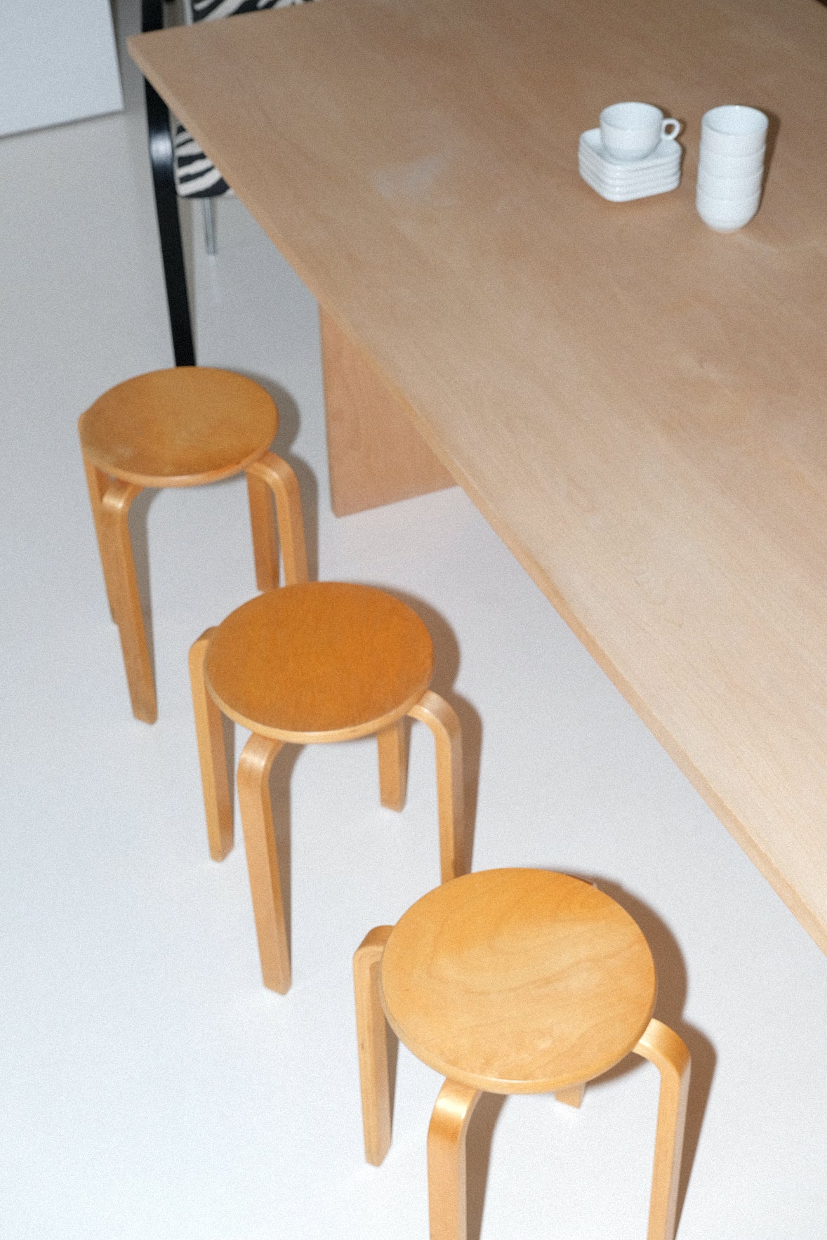 Birch Wood Stool-Vintage-KIOSK48TH