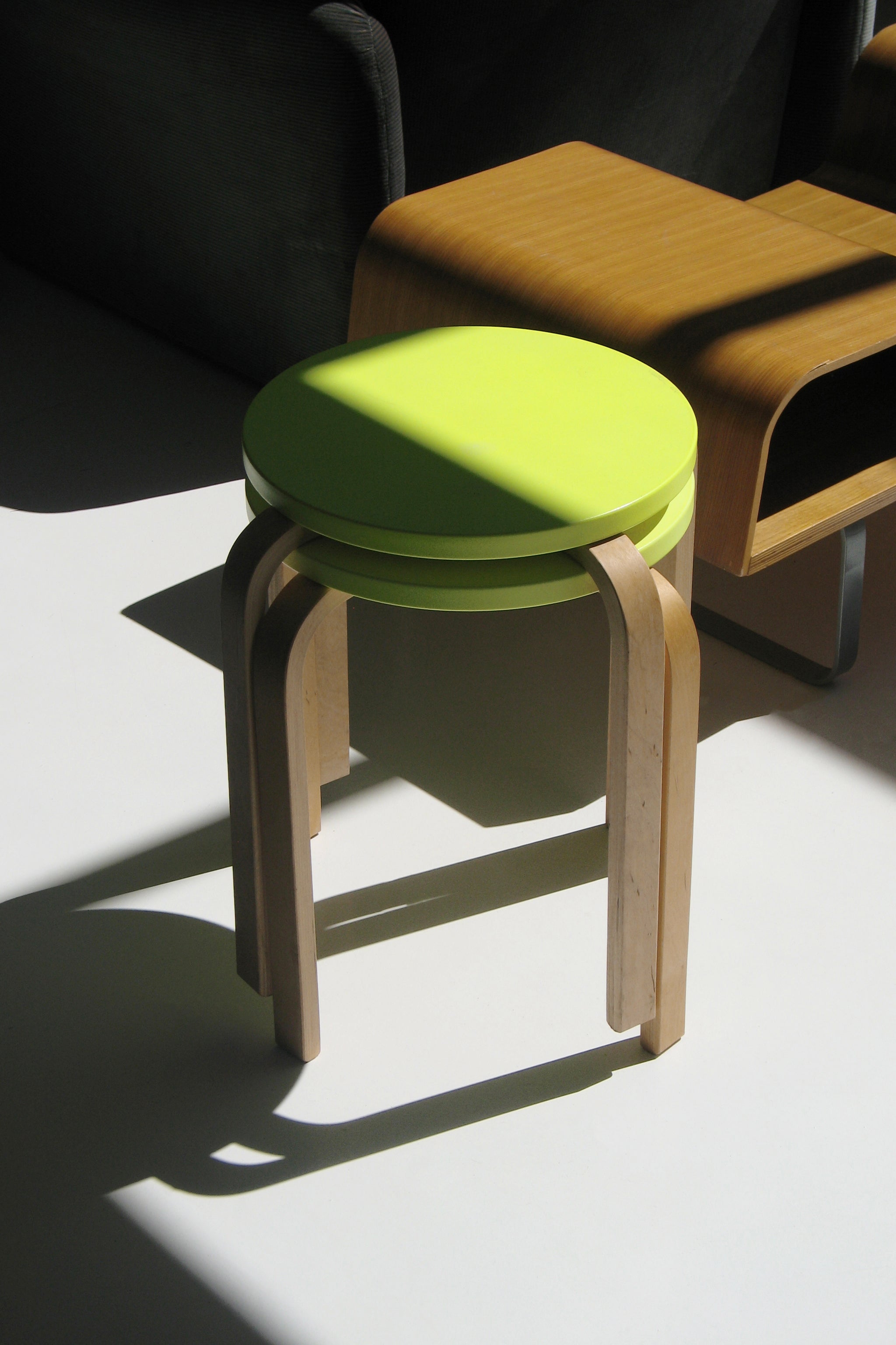 Frosta Stool Neon Yellow-Vintage-KIOSK48TH
