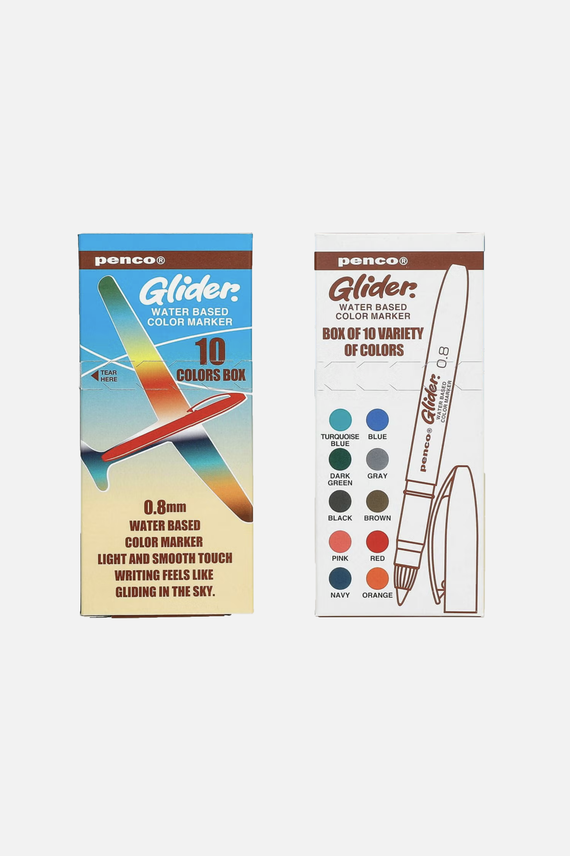 Glider Color Pen 10p Set-Penco-KIOSK48TH