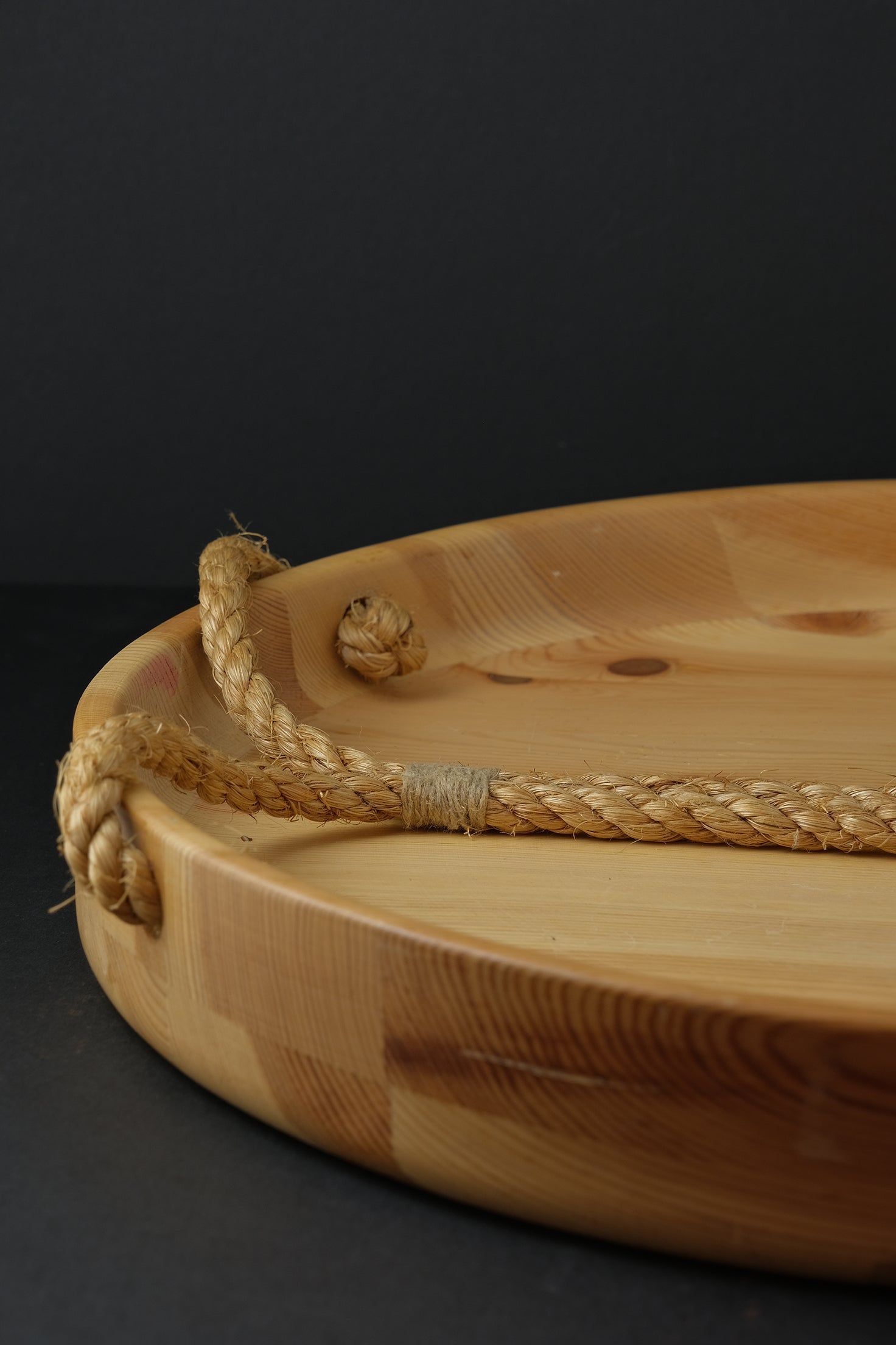 Handled Pine Tray-Vintage-KIOSK48TH
