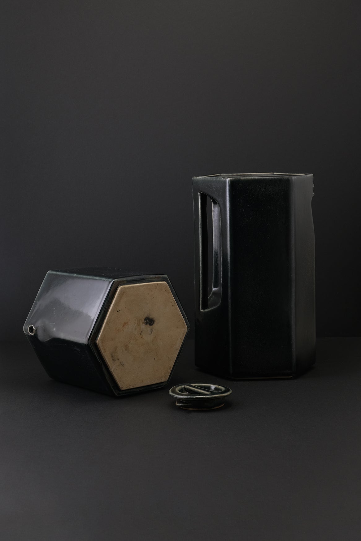 Hexagonal Coffee and Teapot-Vintage-KIOSK48TH