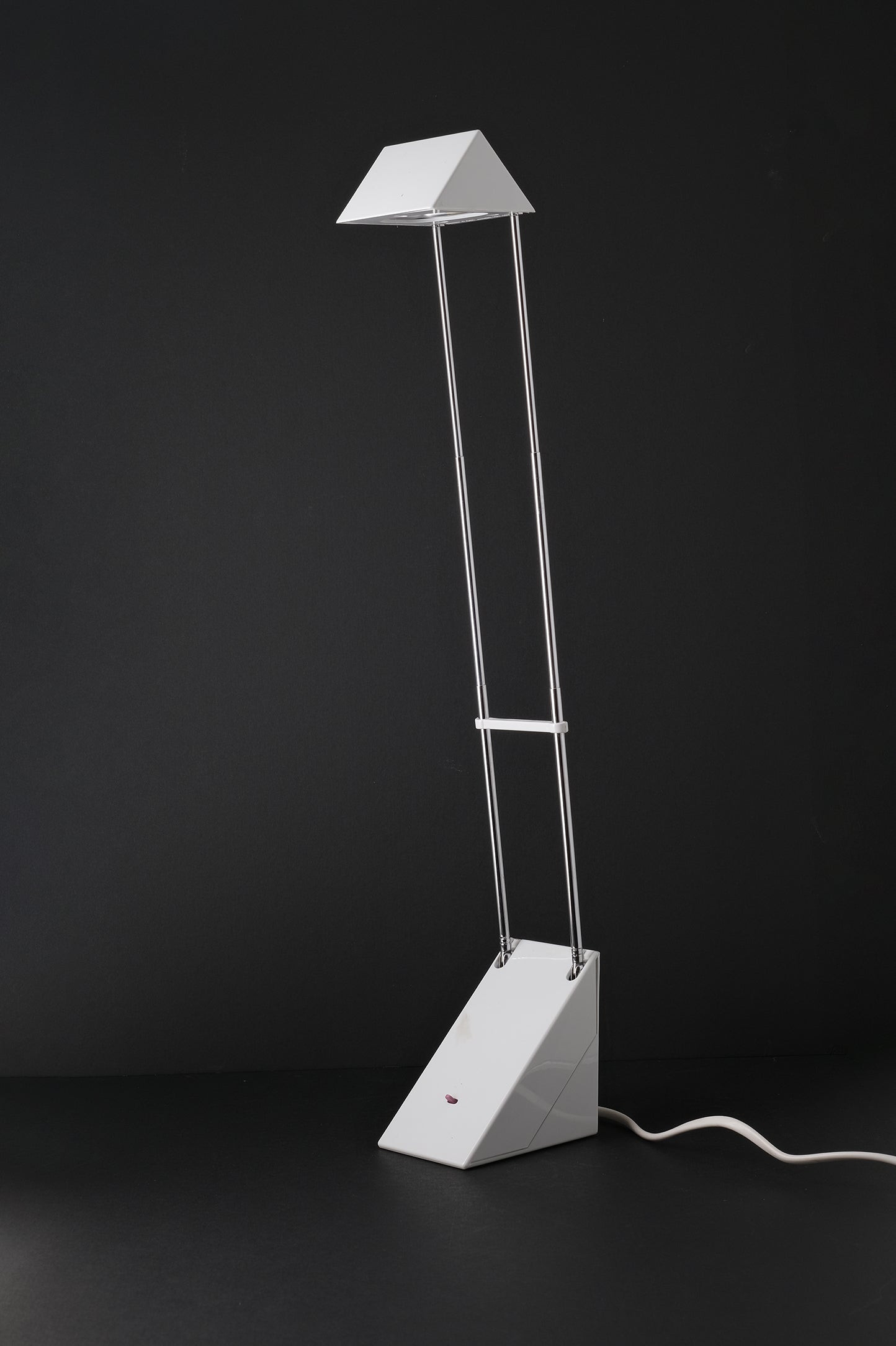 1980s Telescopic Desk Lamp White-Vintage-KIOSK48TH