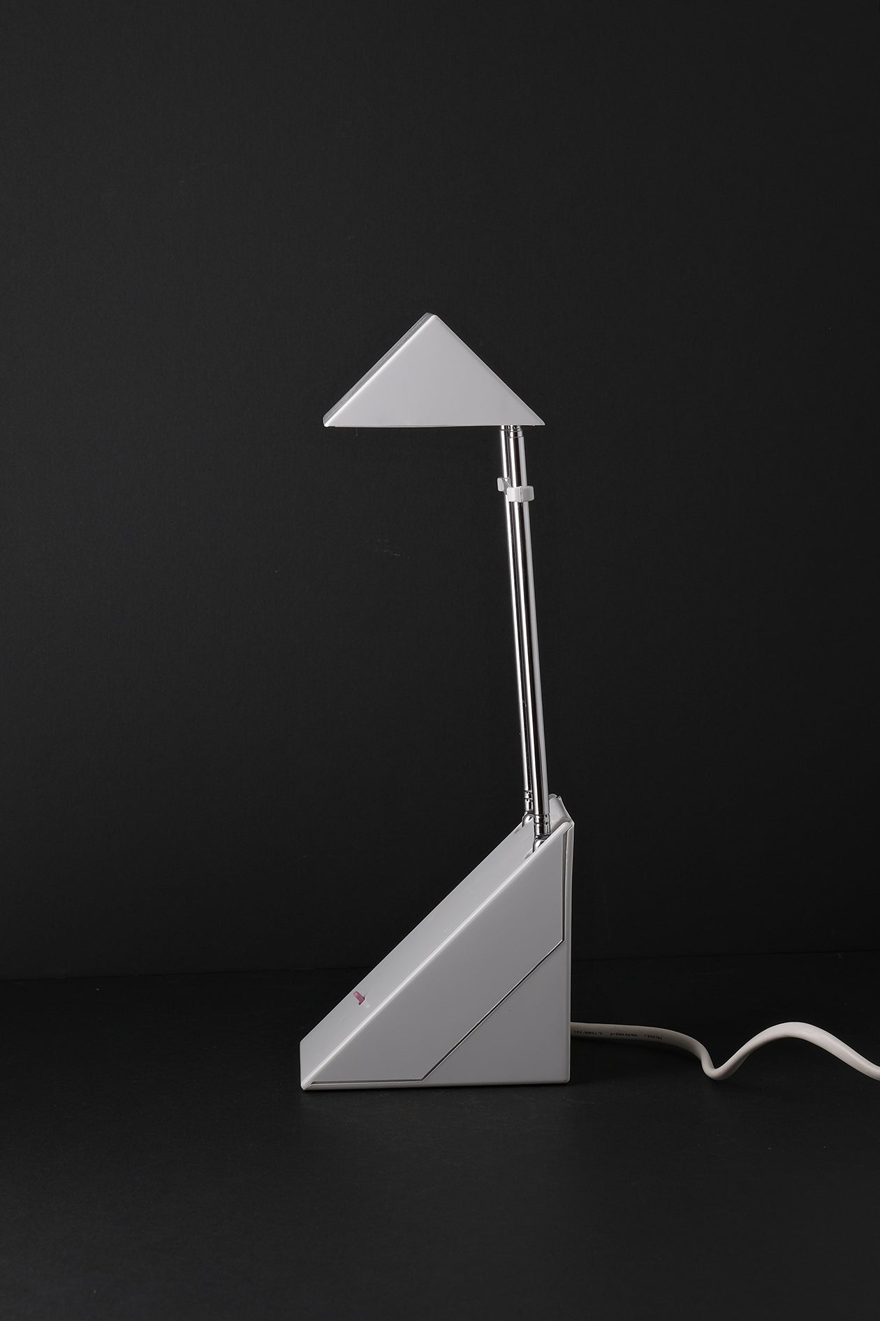 1980s Telescopic Desk Lamp White-Vintage-KIOSK48TH