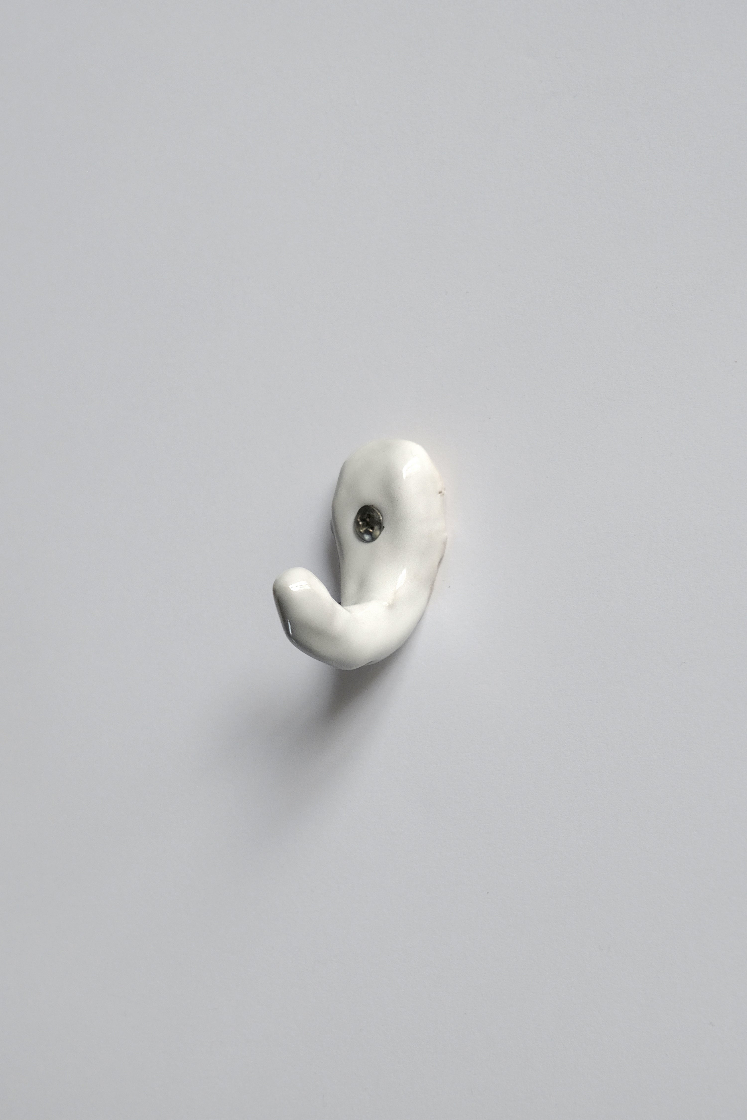 Wall hook small white-Emilie Holm-KIOSK48TH