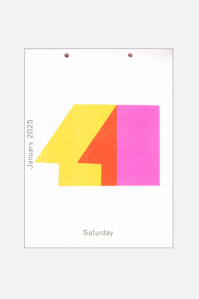 Calendar 2025 / Every day is a new day-Karel Martens-KIOSK48TH