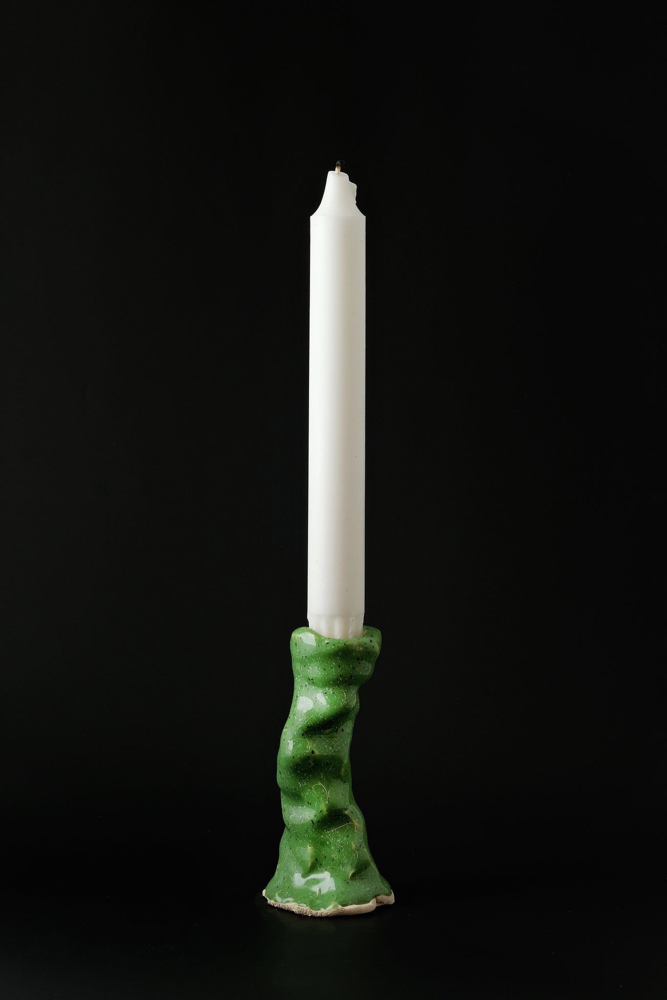 The candle holder medium green-Emilie Holm-KIOSK48TH