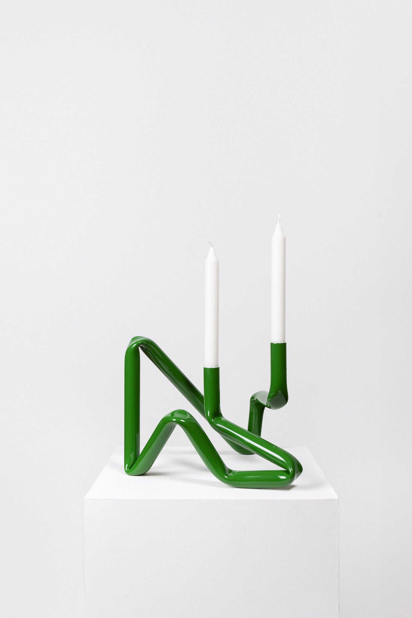 Bucatini candle holder green-(a.o.t.)-KIOSK48TH