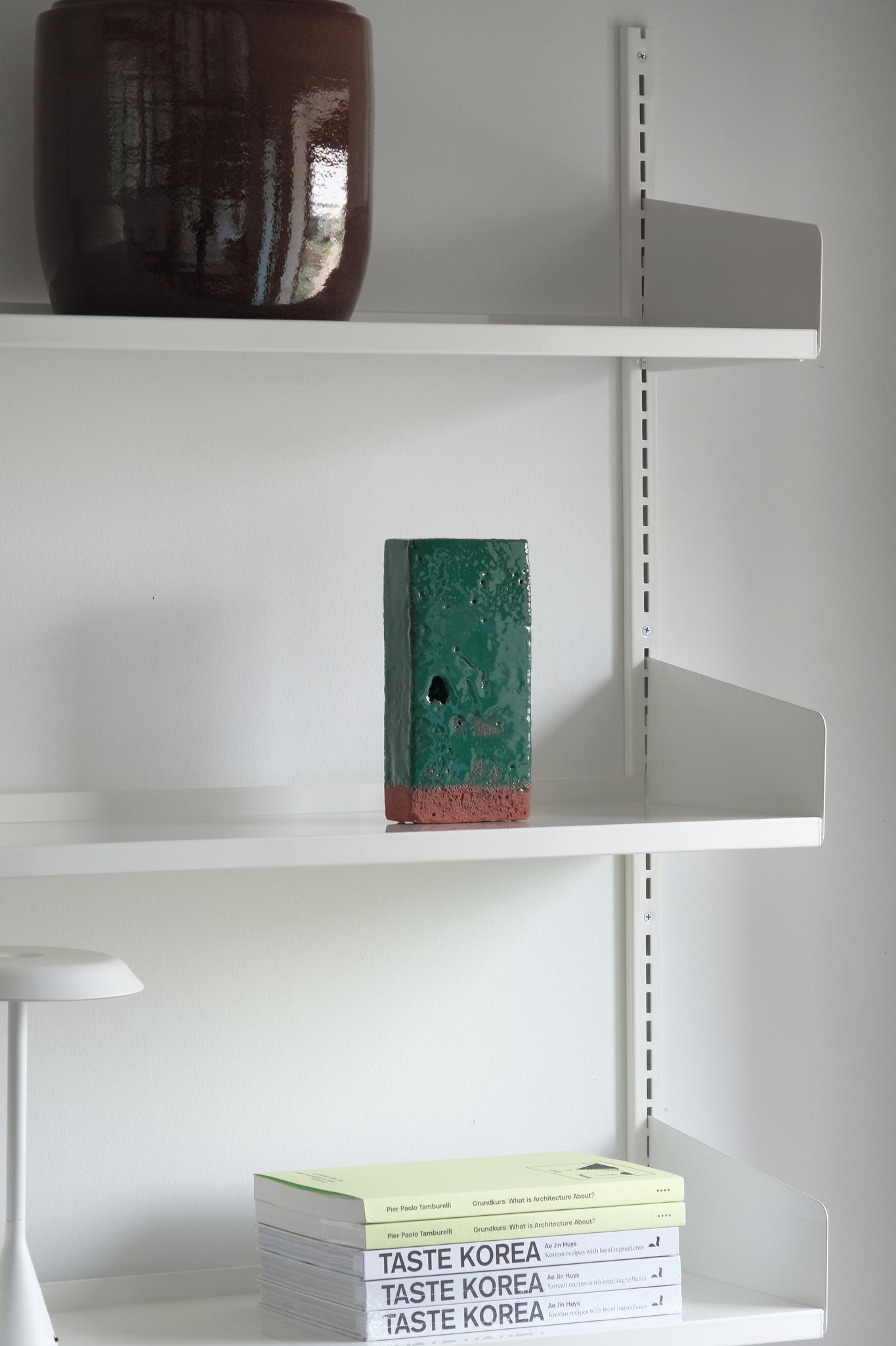 A single brick candle holder green-NIKO JUNE-KIOSK48TH