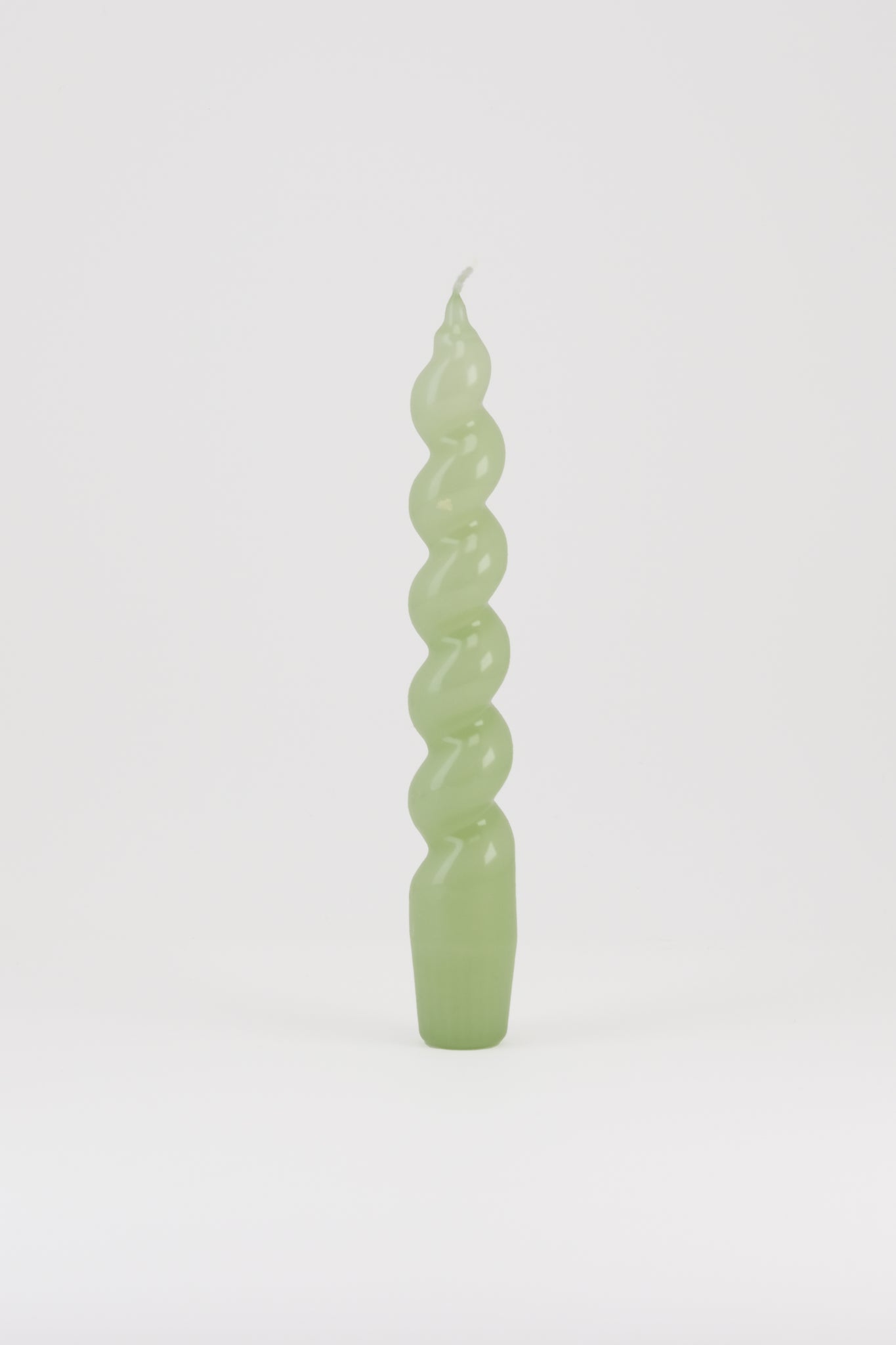 2 x spiral candle light green-Cereria-KIOSK48TH