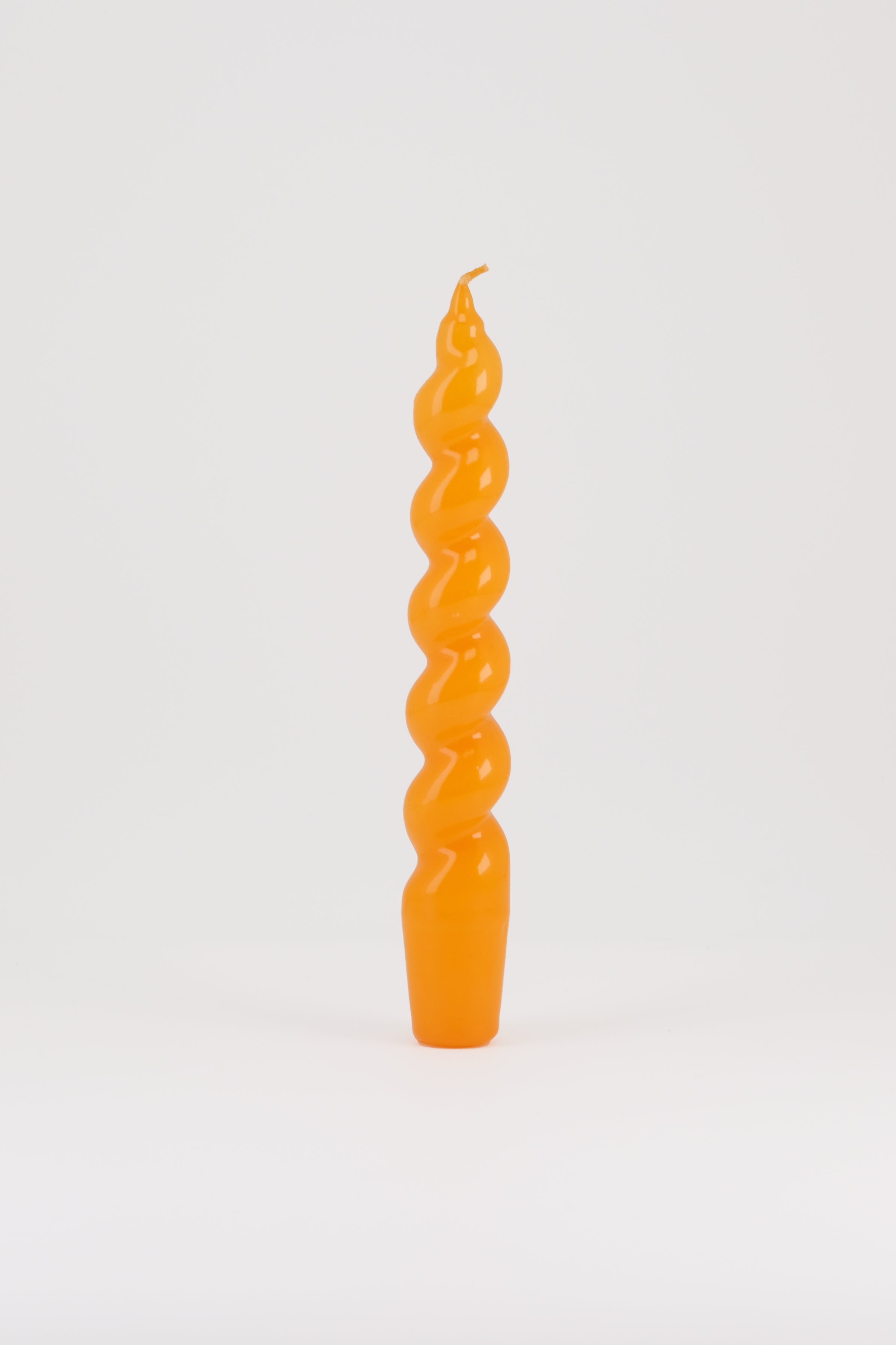2 x spiral candle orange-Cereria-KIOSK48TH