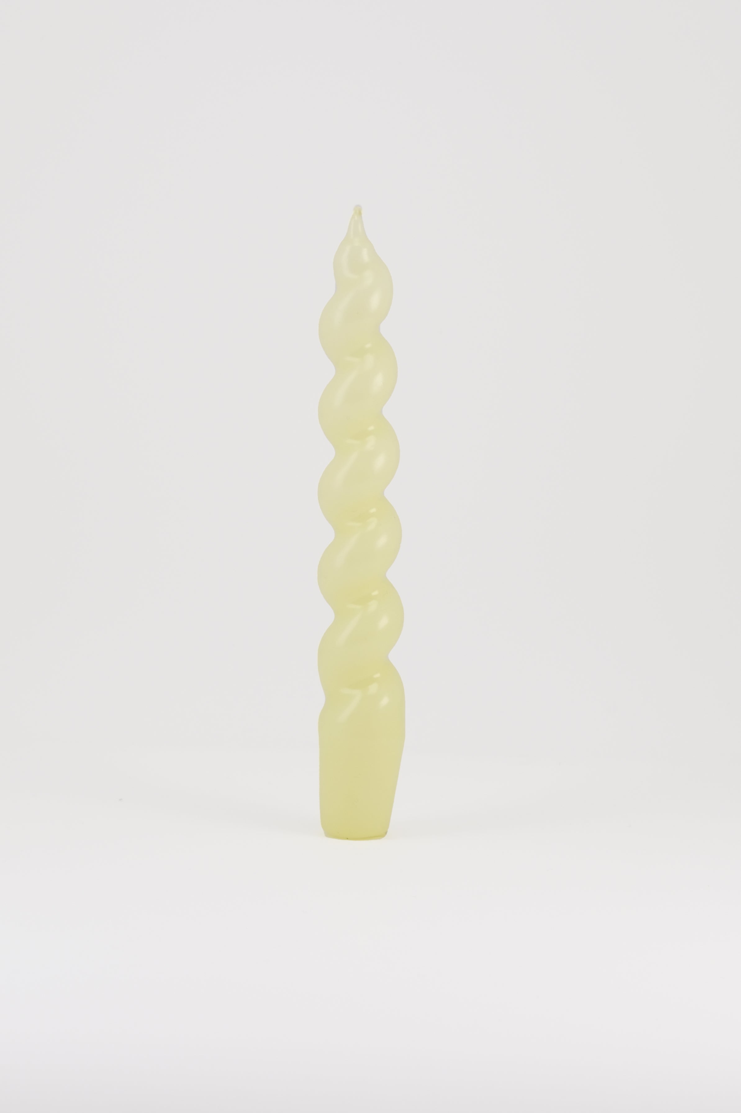 2 x spiral candle light yellow-Cereria-KIOSK48TH