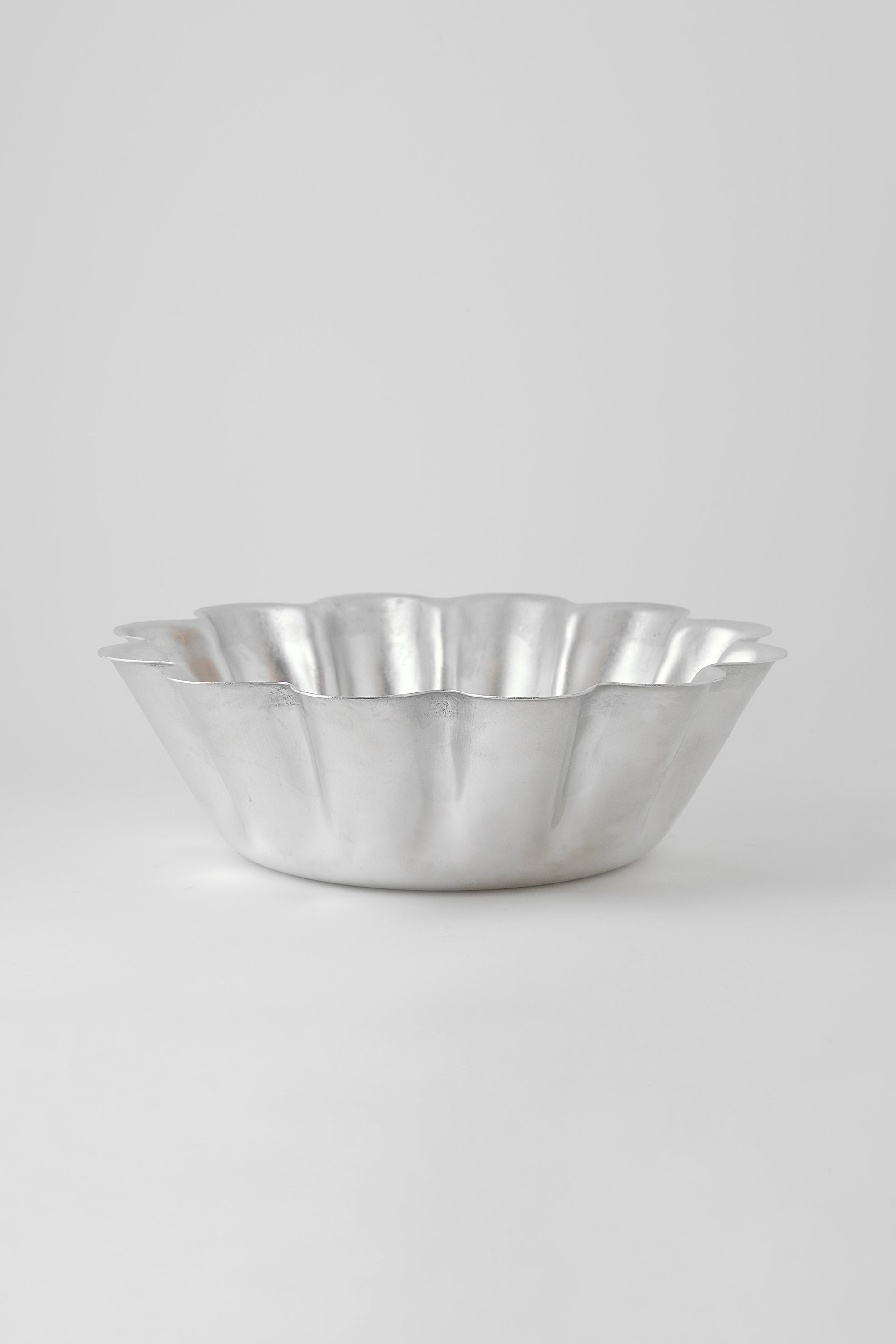 Aluminium ruffle bowl-Inox-KIOSK48TH
