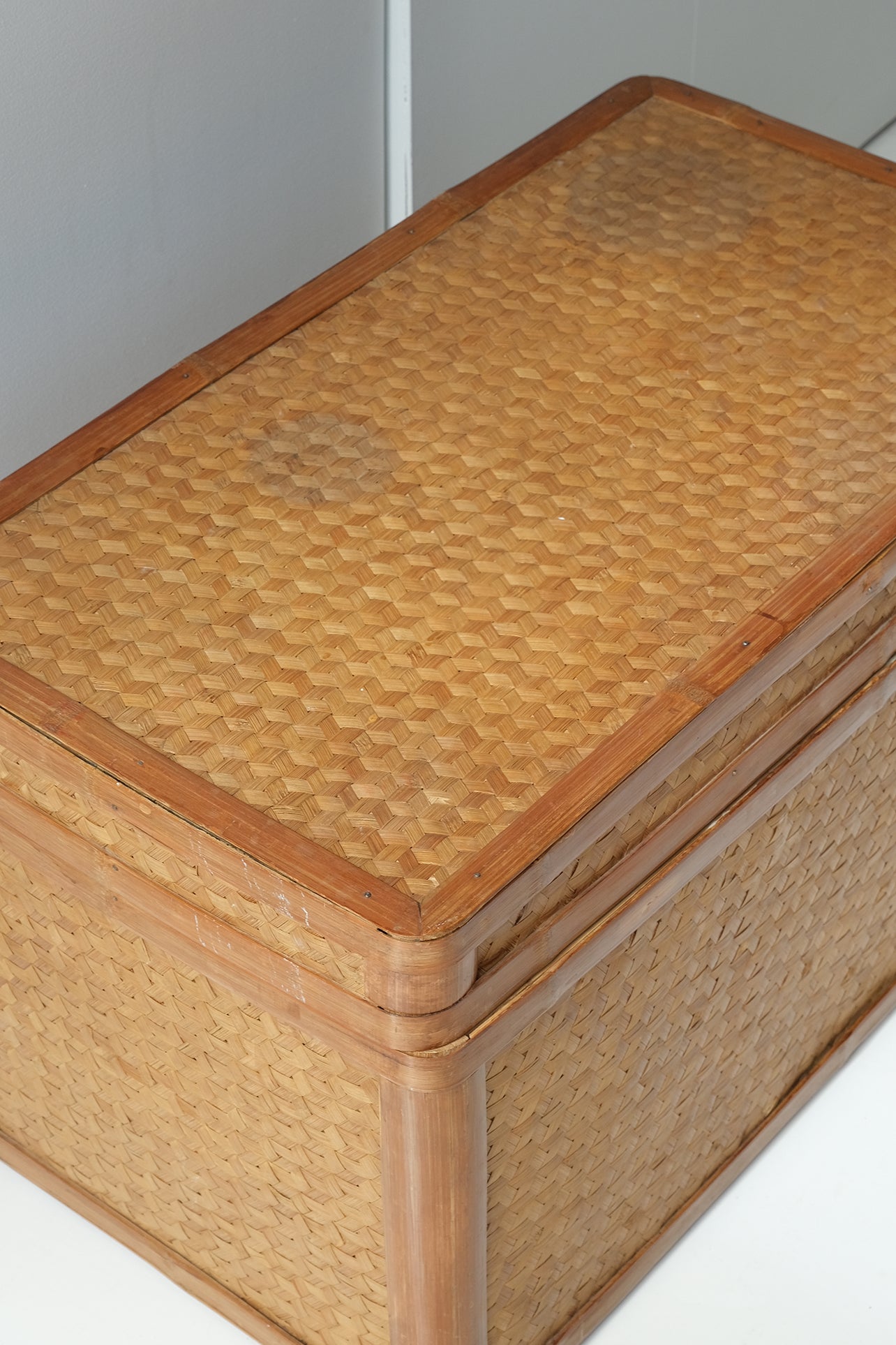 Large Bamboo Chest-Vintage-KIOSK48TH