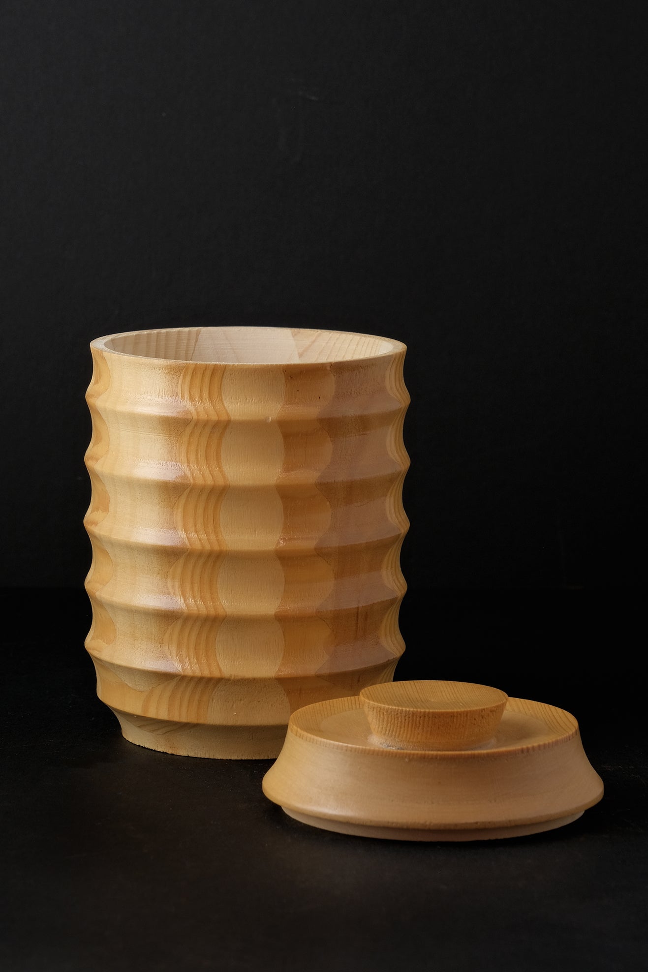 Lidded Wood Jar-Vintage-KIOSK48TH
