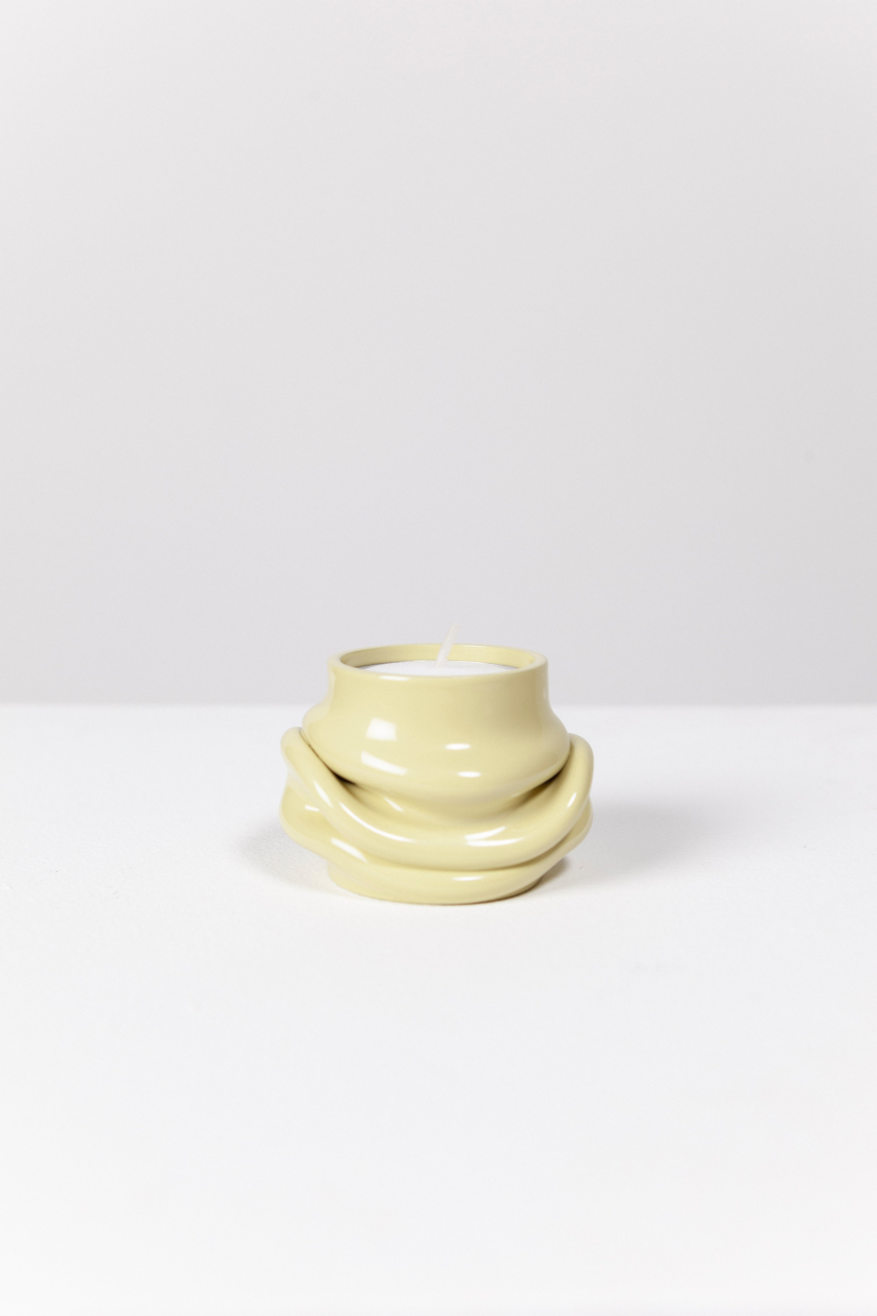 Mondo tea light holder pale green-(a.o.t.)-KIOSK48TH