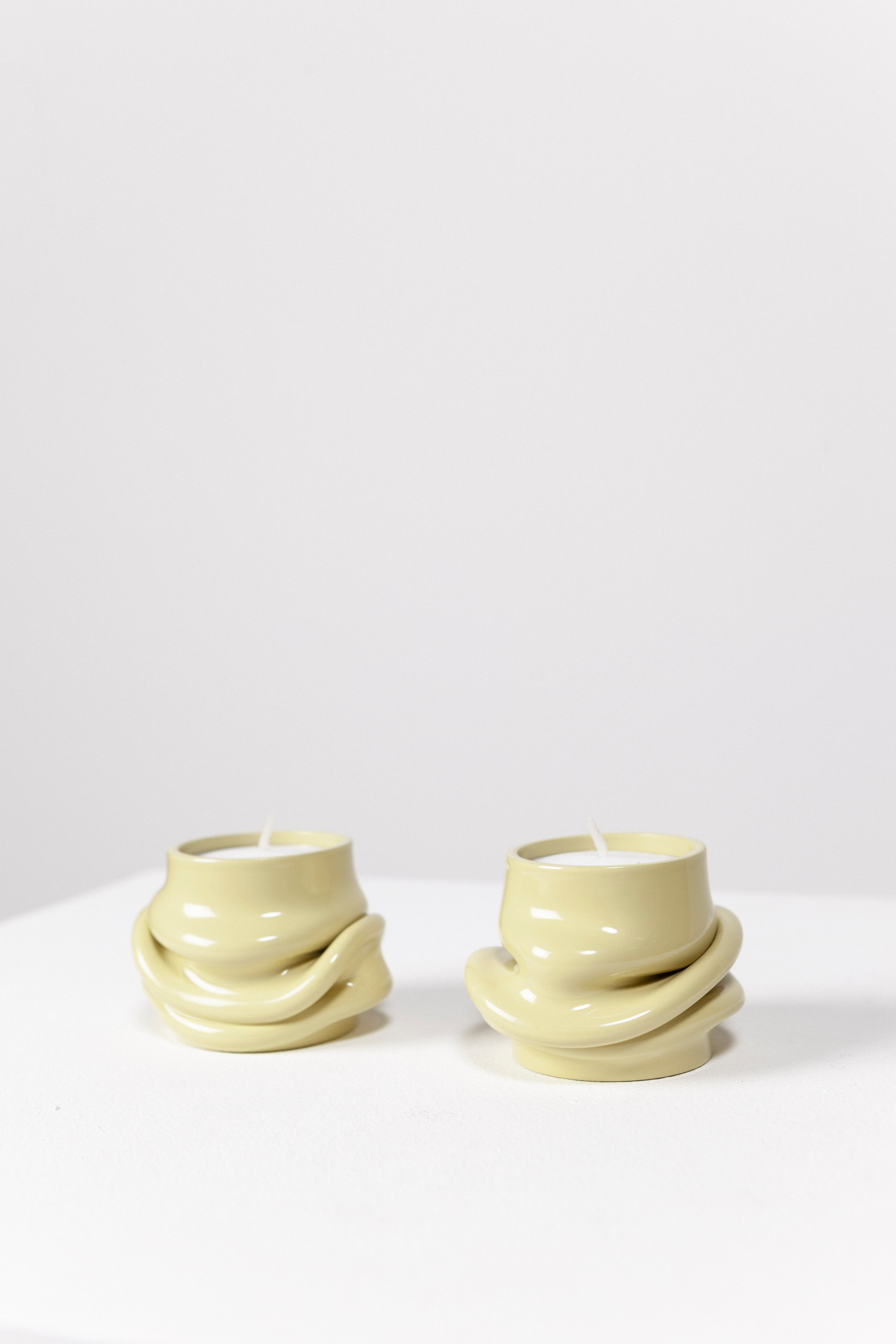 Mondo tea light holder pale green-(a.o.t.)-KIOSK48TH