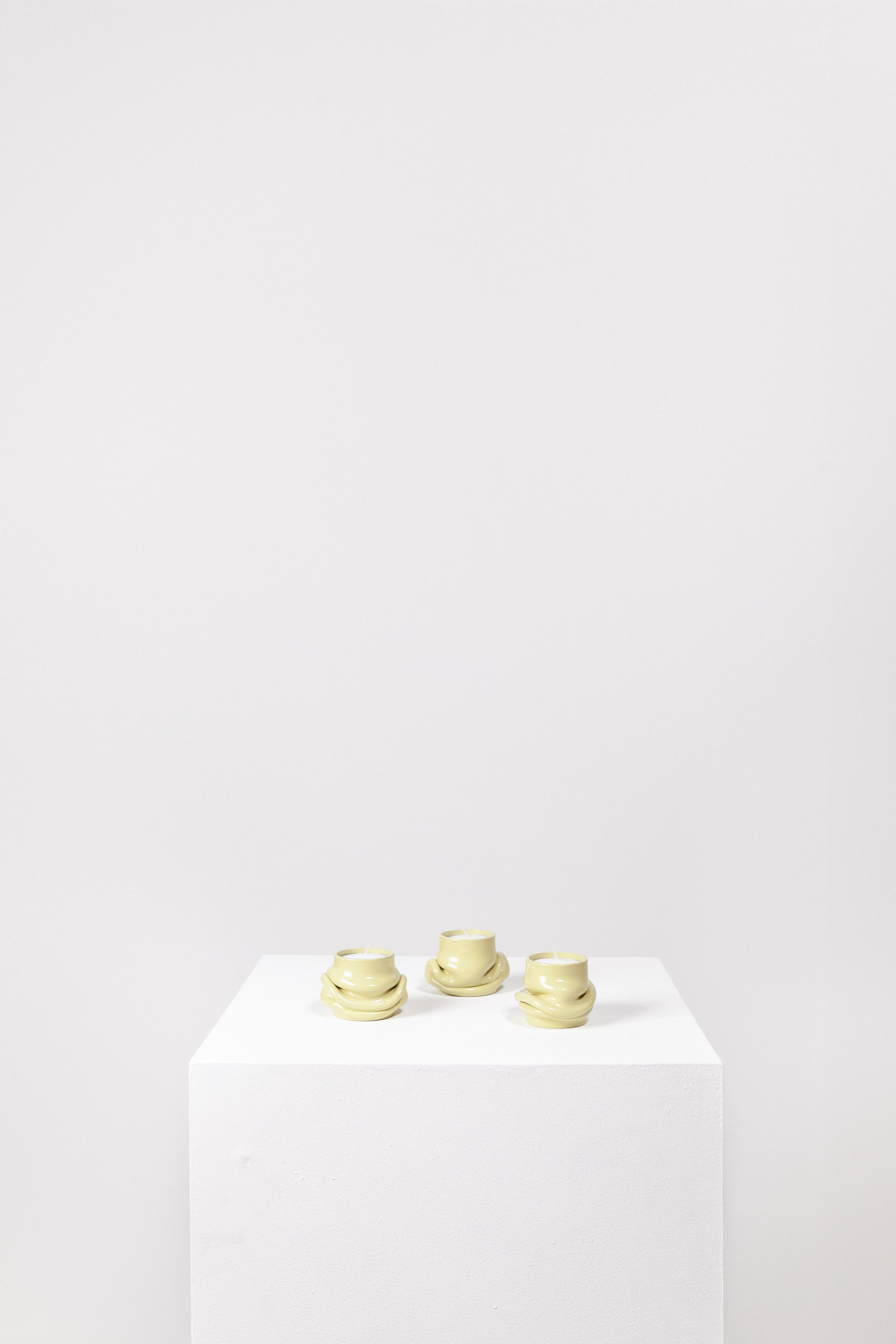 Mondo tea light holder pale green-(a.o.t.)-KIOSK48TH