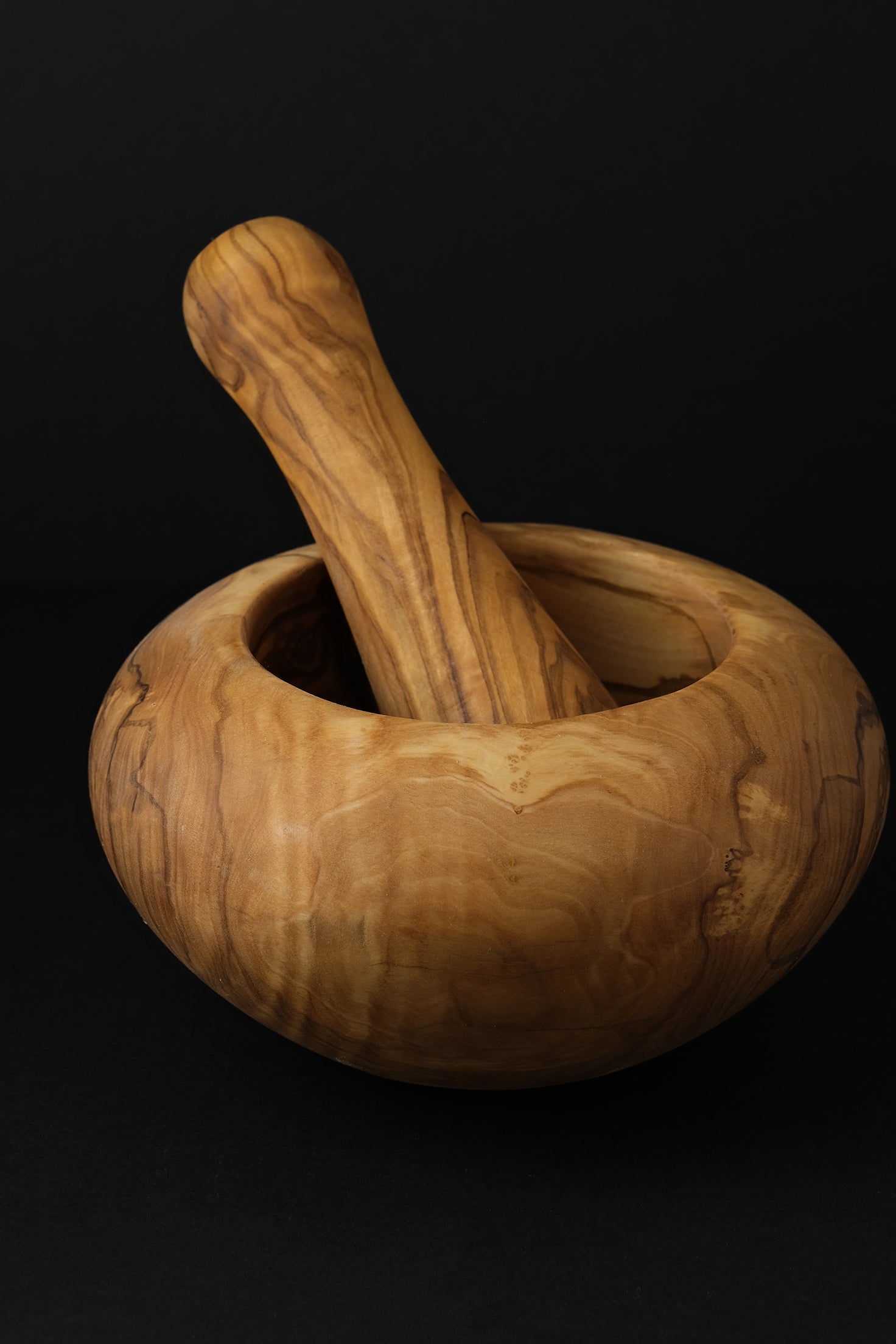 Mortar Olive Wood-Inox-KIOSK48TH