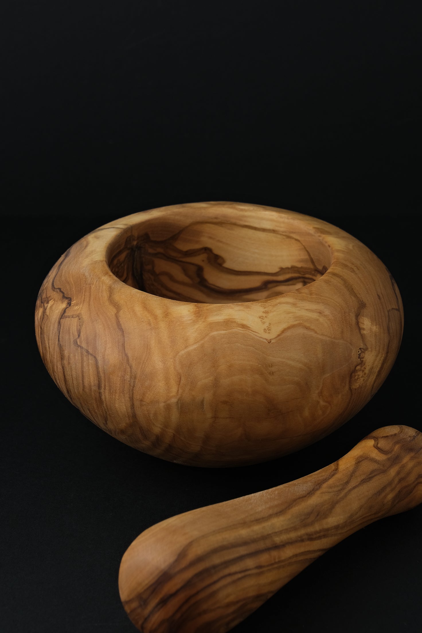 Mortar Olive Wood-Inox-KIOSK48TH