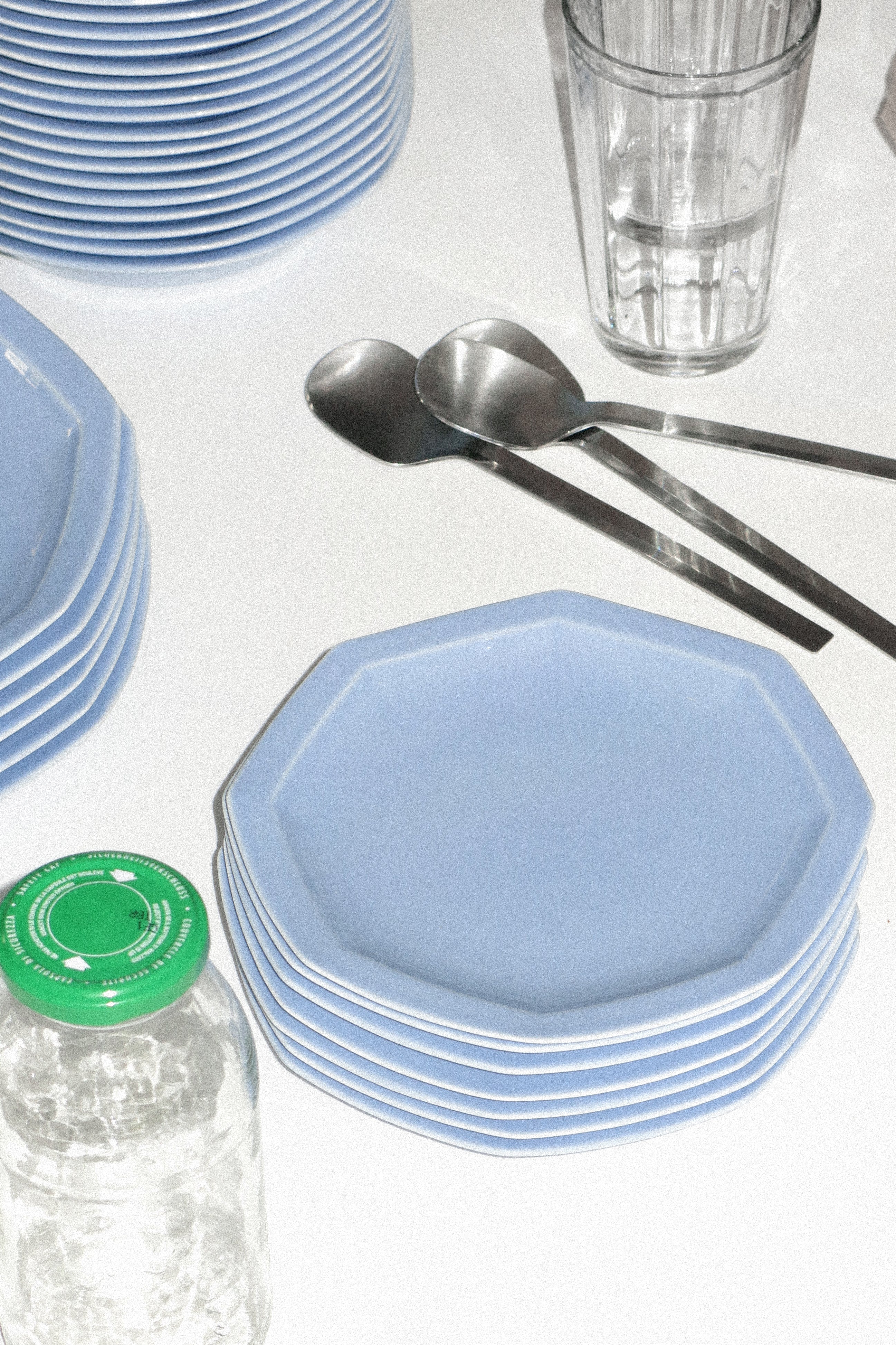 Octangle lunch plate light blue-Ogre-[interior]-[design]-KIOSK48TH