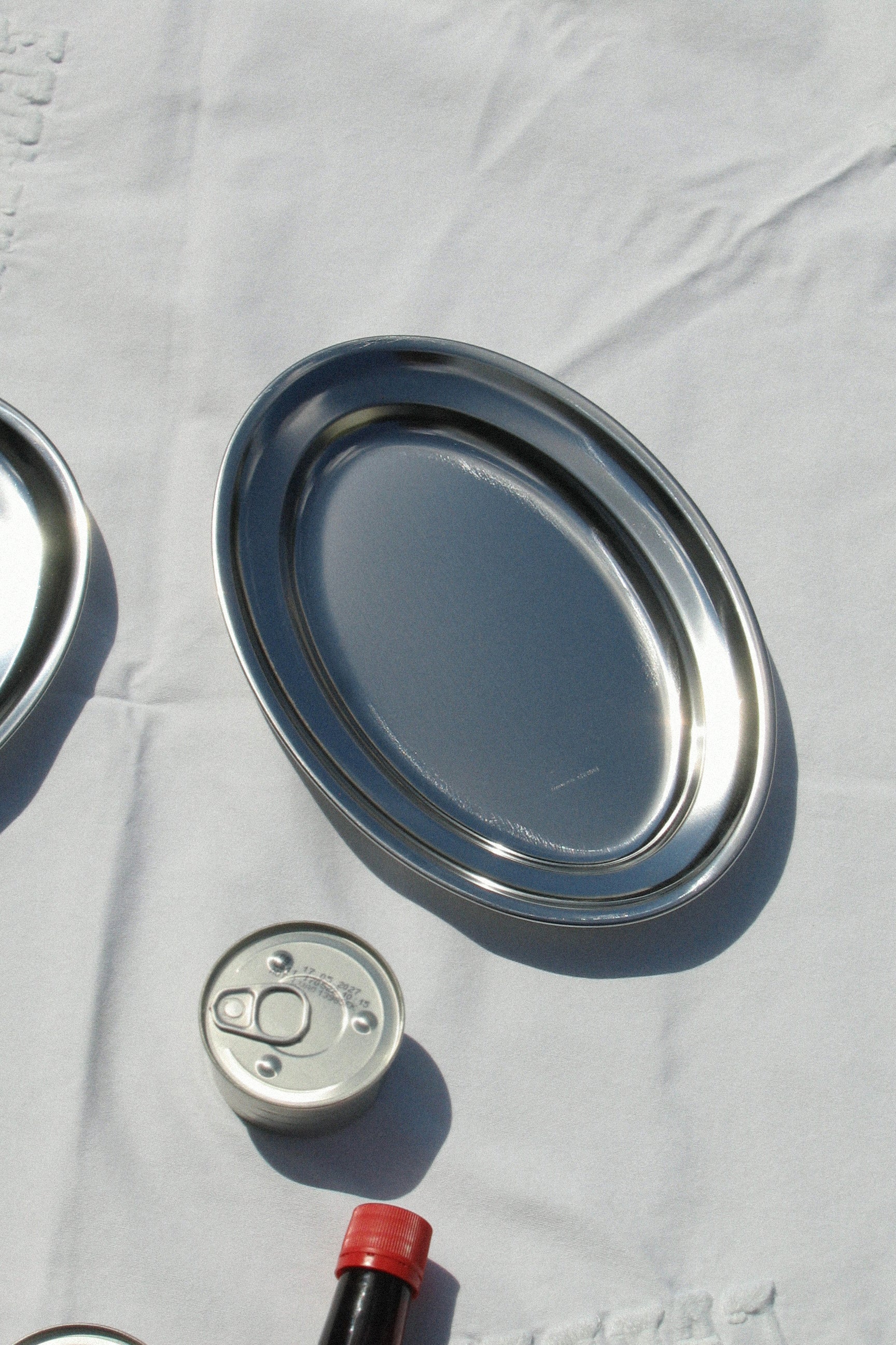 Oval serving tray 2 sizes-Inox-KIOSK48TH