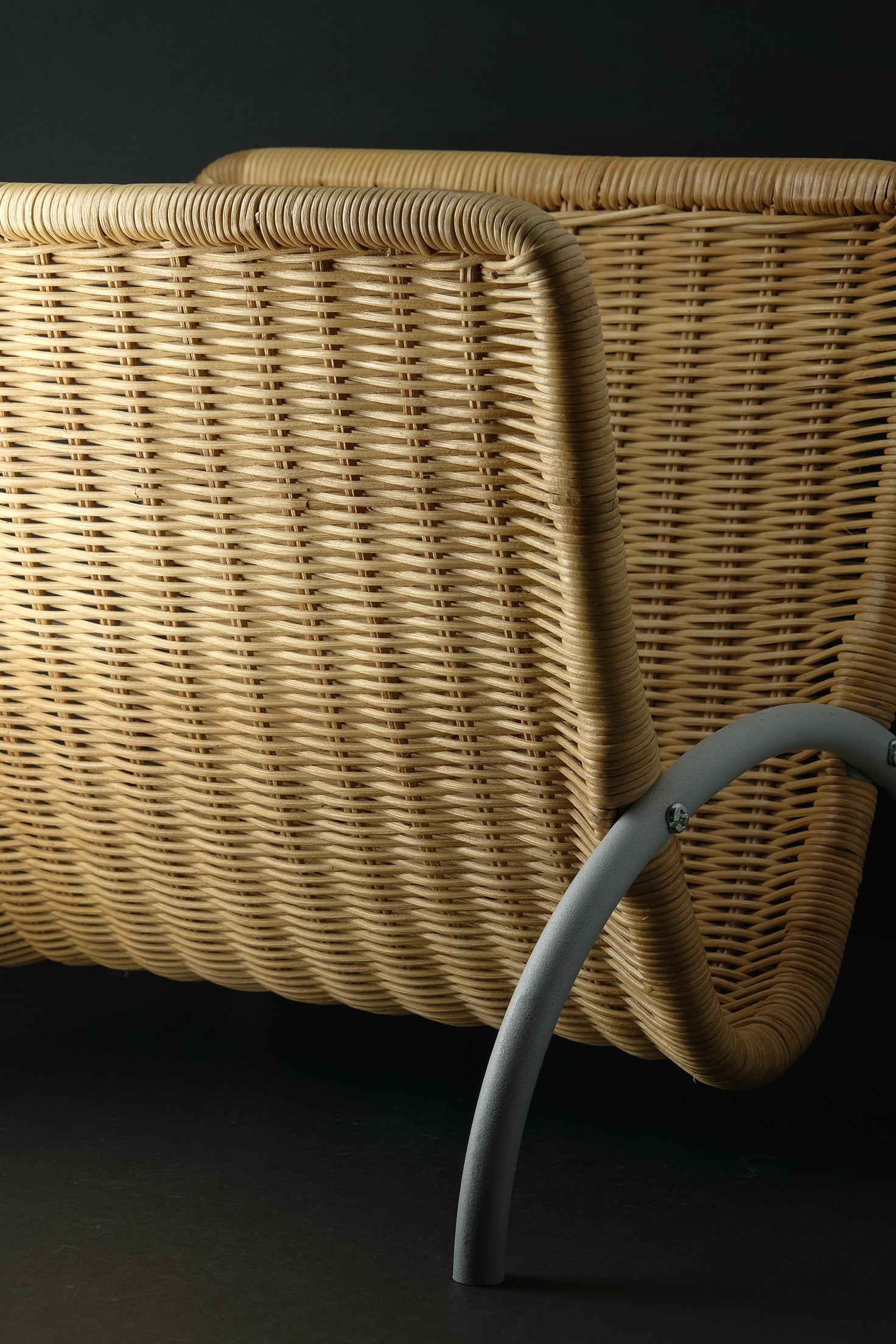 Rattan Magazine Rack-Vintage-KIOSK48TH