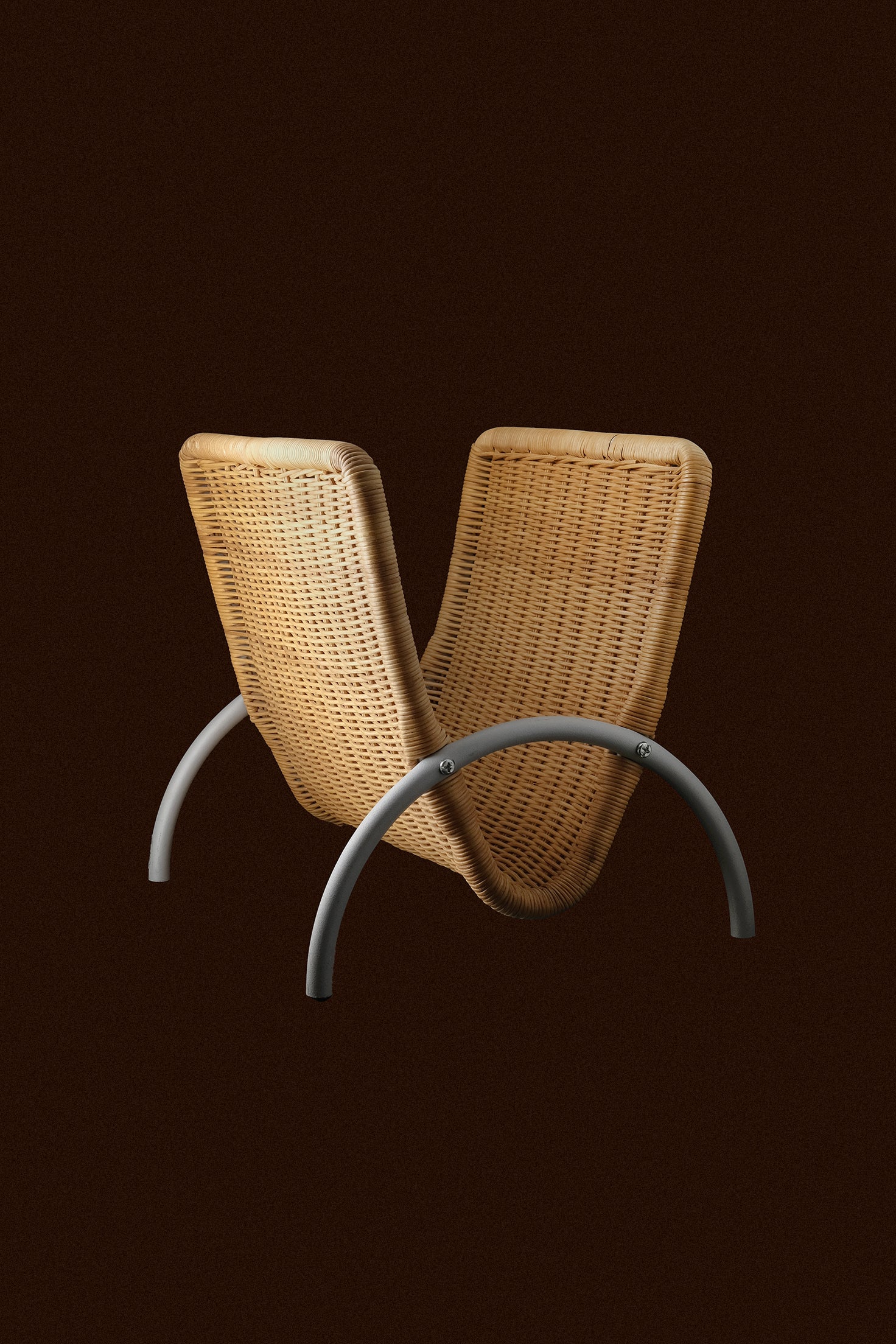 Rattan Magazine Rack-Vintage-KIOSK48TH