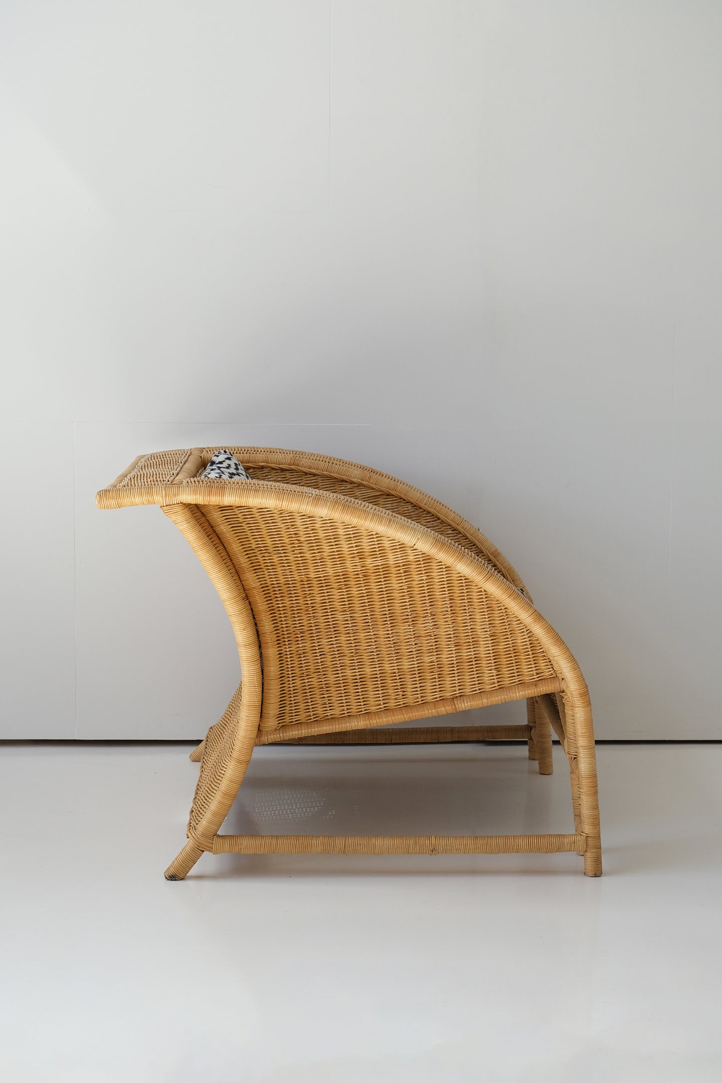 Rattan Zebra Lounge Chair-Vintage-KIOSK48TH