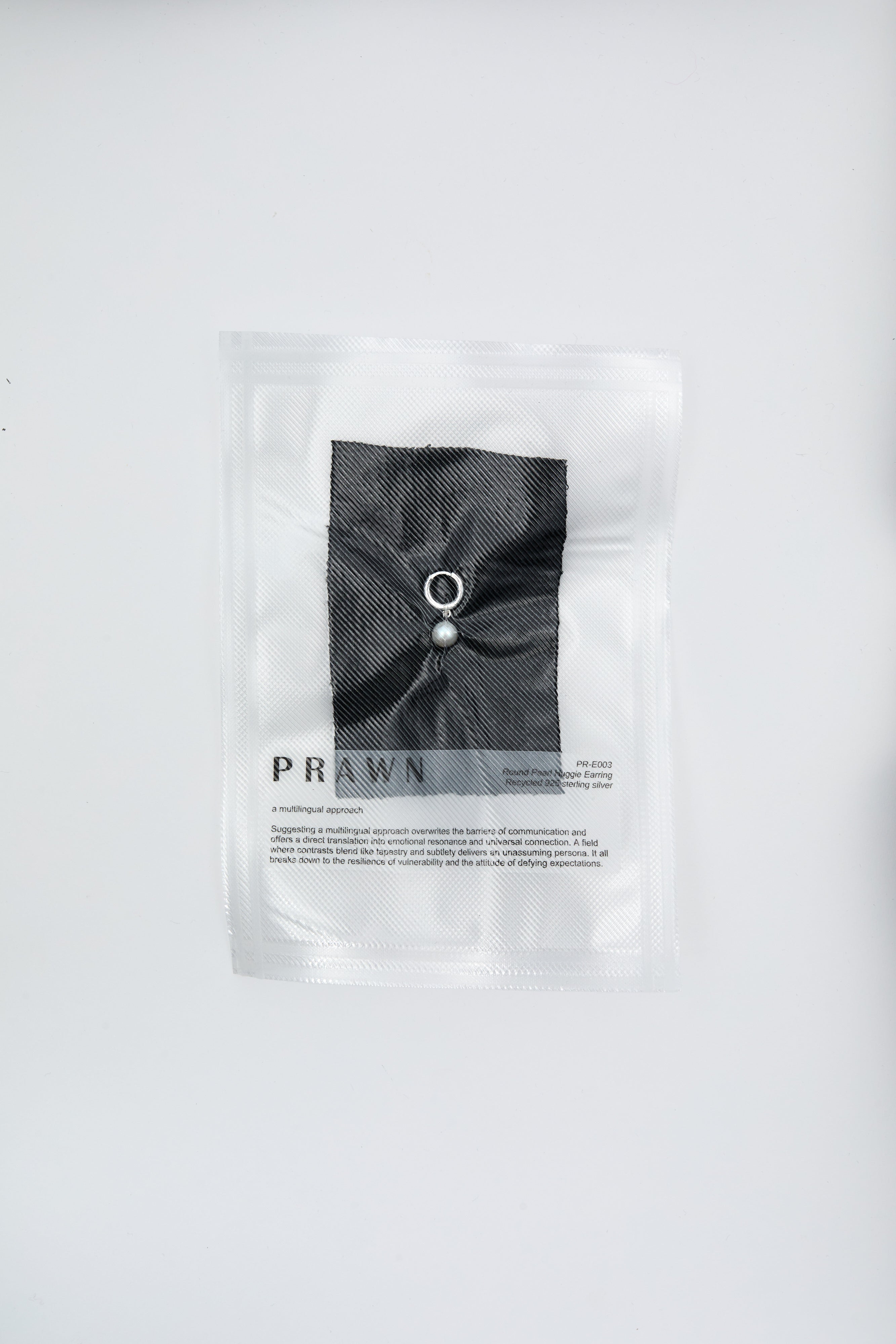 Round Pearl Huggie Earring-Prawn-KIOSK48TH