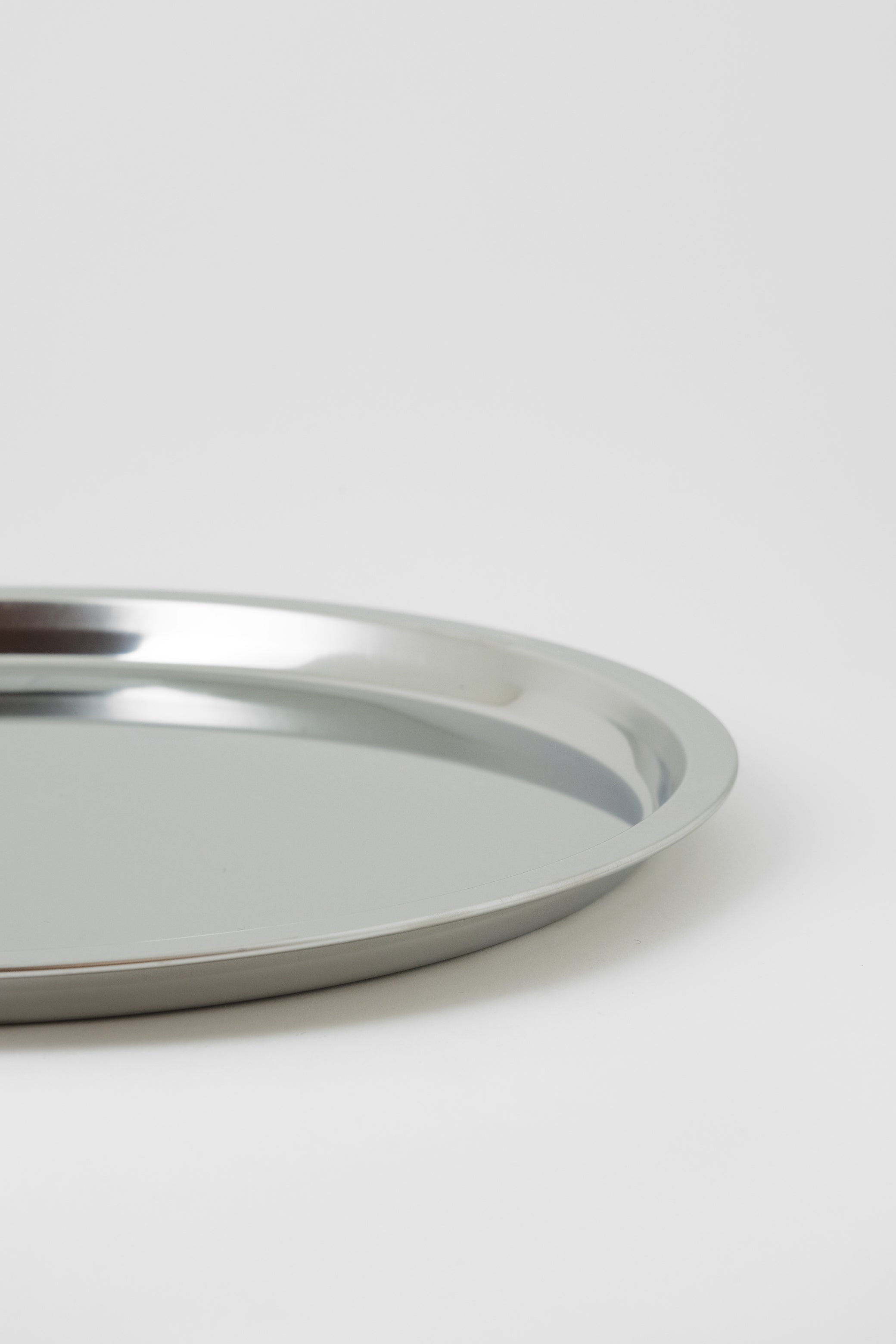 Round steel tray 30cm-Inox-KIOSK48TH