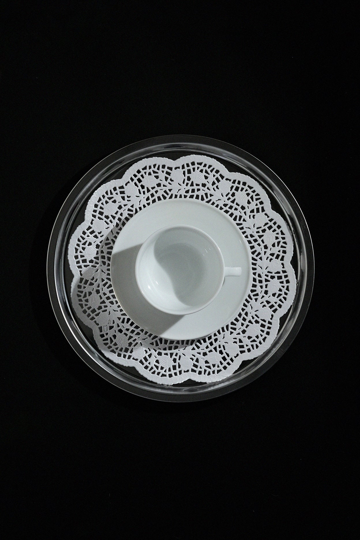 Round steel tray 30cm-Inox-KIOSK48TH