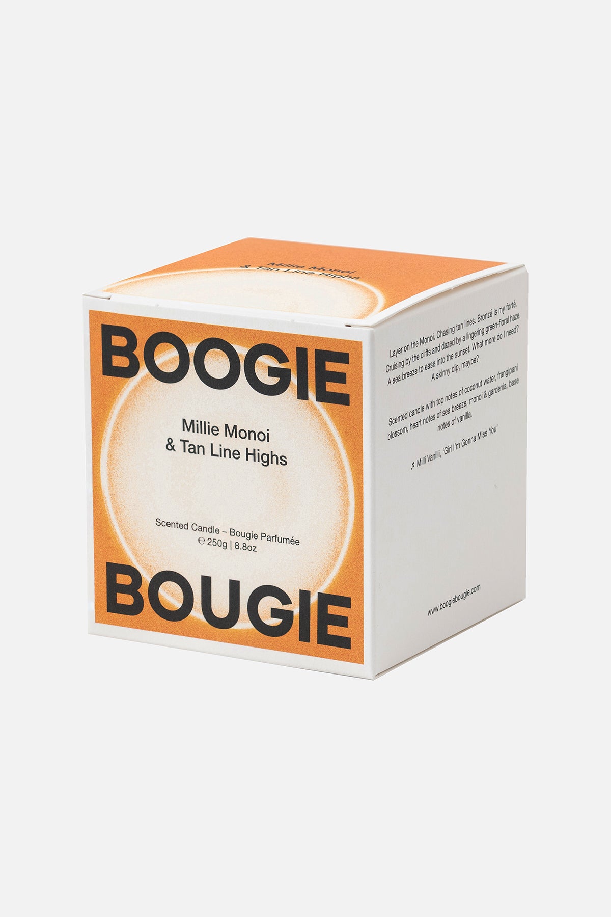Scented Candle Millie Monoi & Tan Line Highs-Boogie Bougie-KIOSK48TH