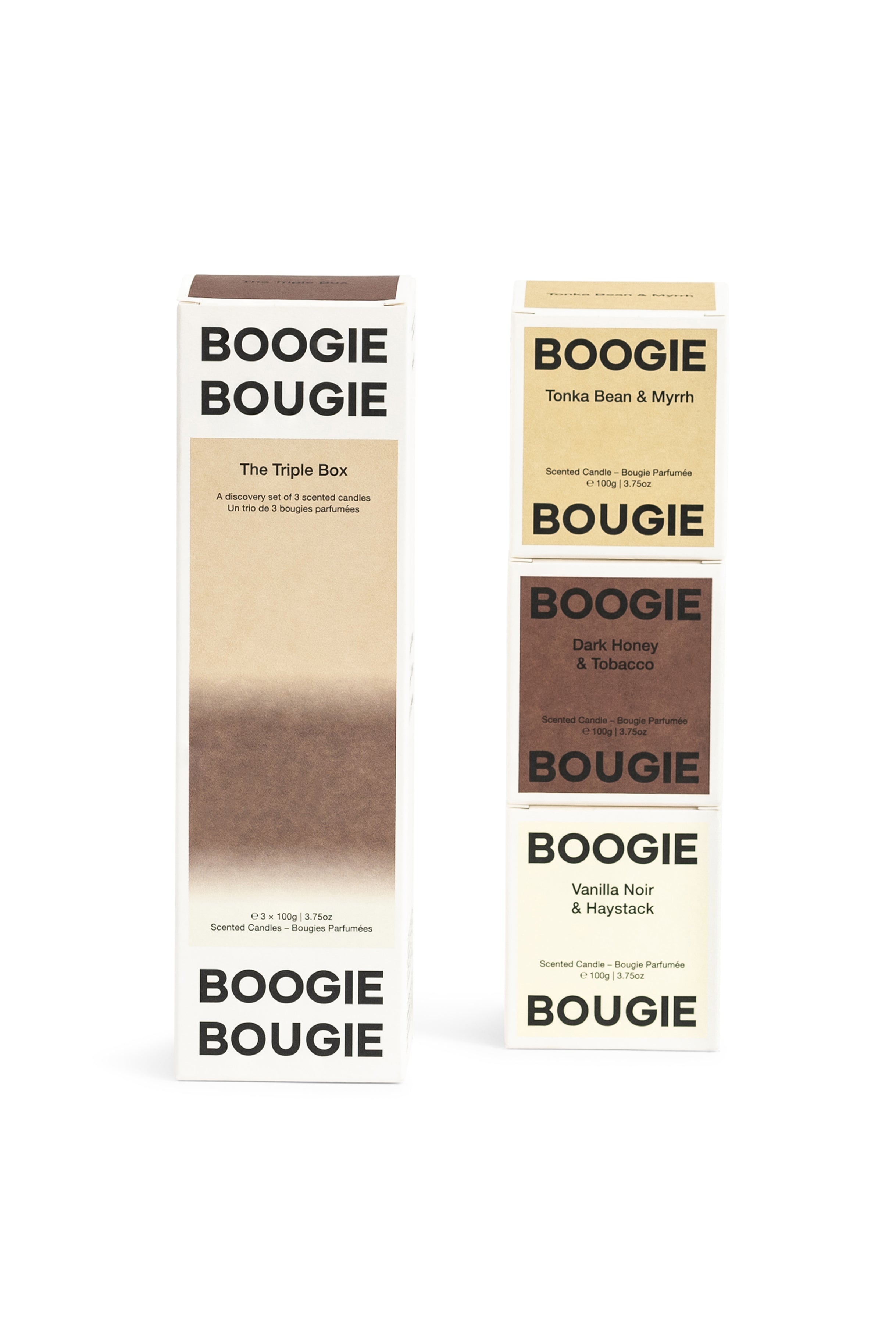 Scented Candle Triple Box Sweet & Dirty-Boogie Bougie-KIOSK48TH