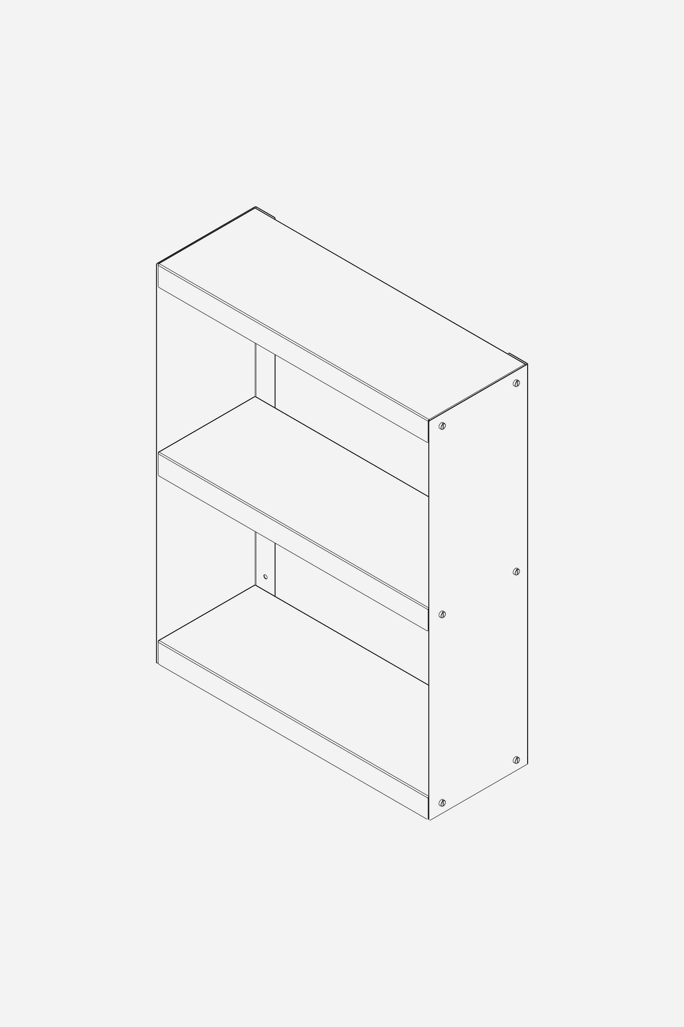 SHLF three layer-KIOSK48TH-KIOSK48TH