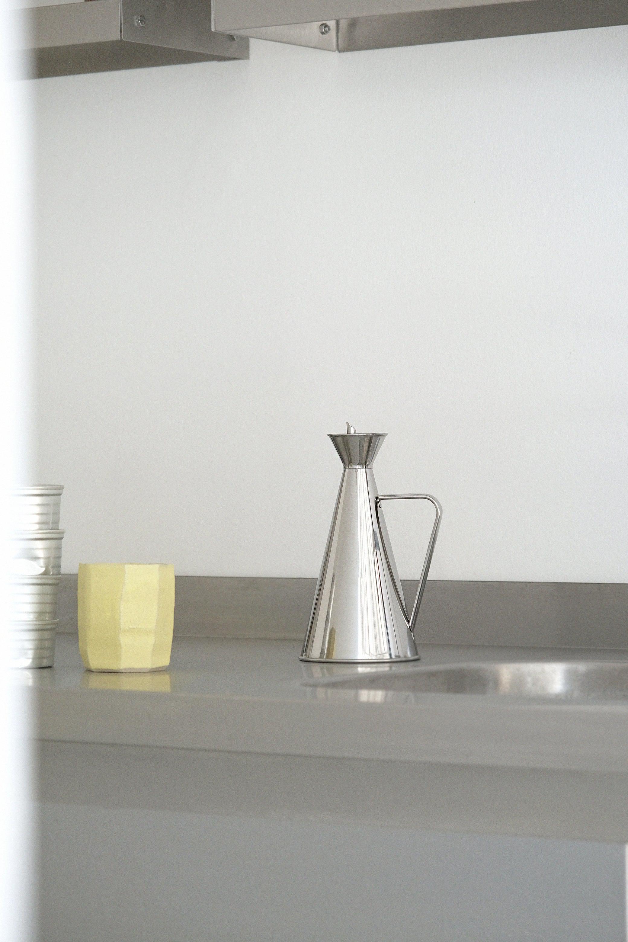 Steel oil bottle 0.5L-Inox-KIOSK48TH