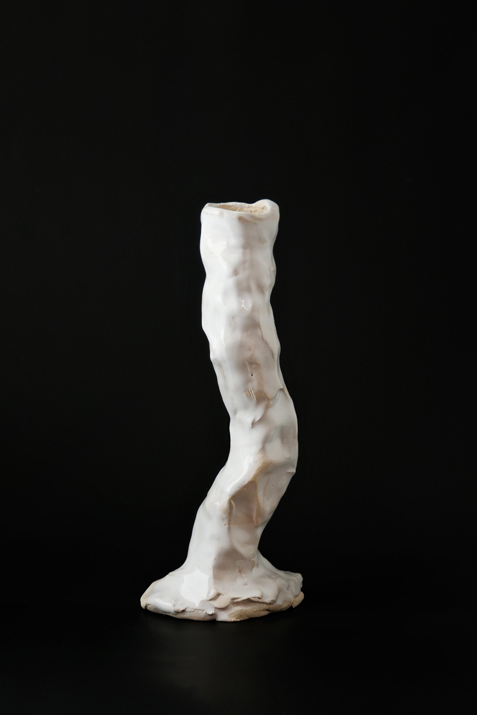 The candle holder large white-Emilie Holm-KIOSK48TH