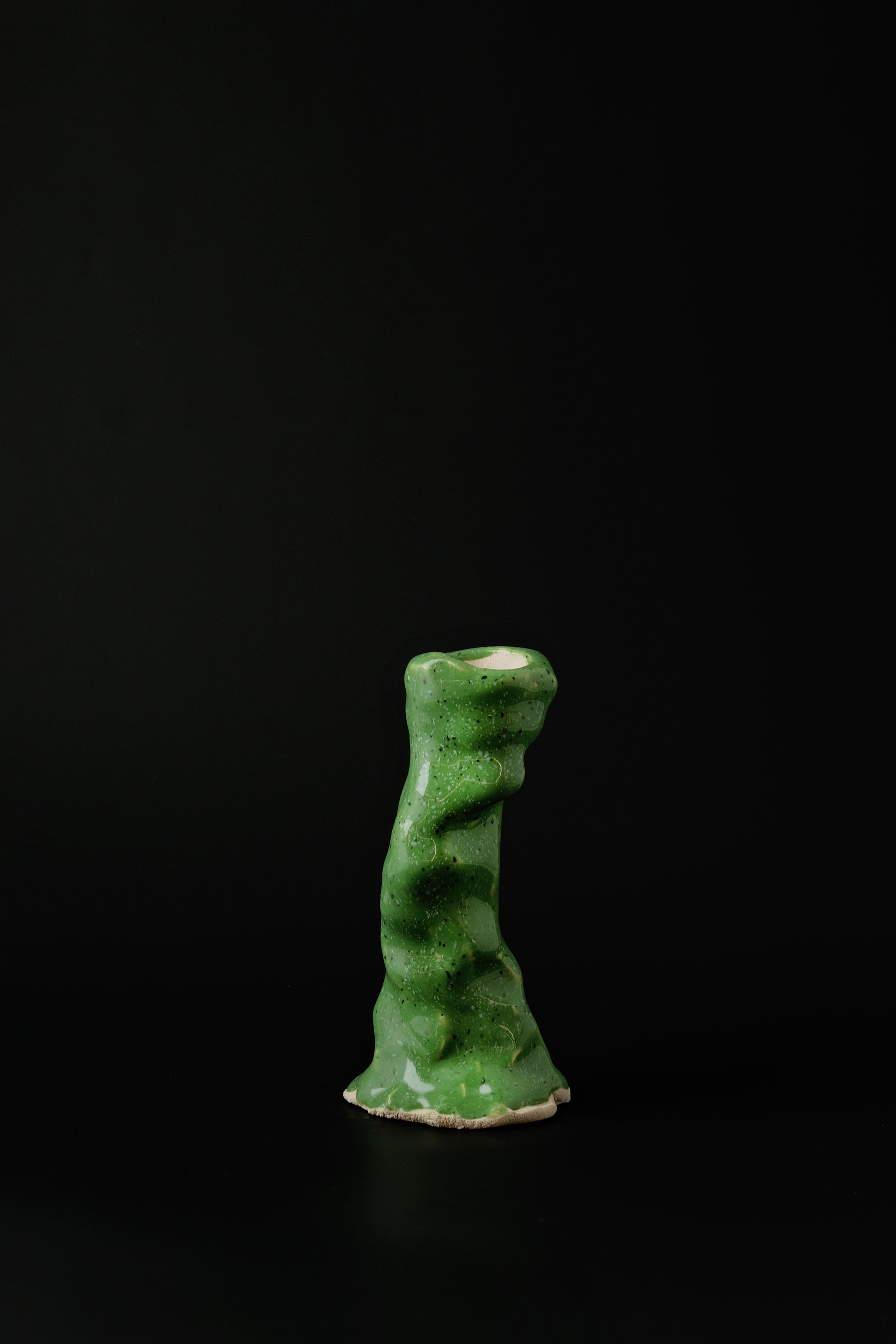 The candle holder medium green-Emilie Holm-KIOSK48TH
