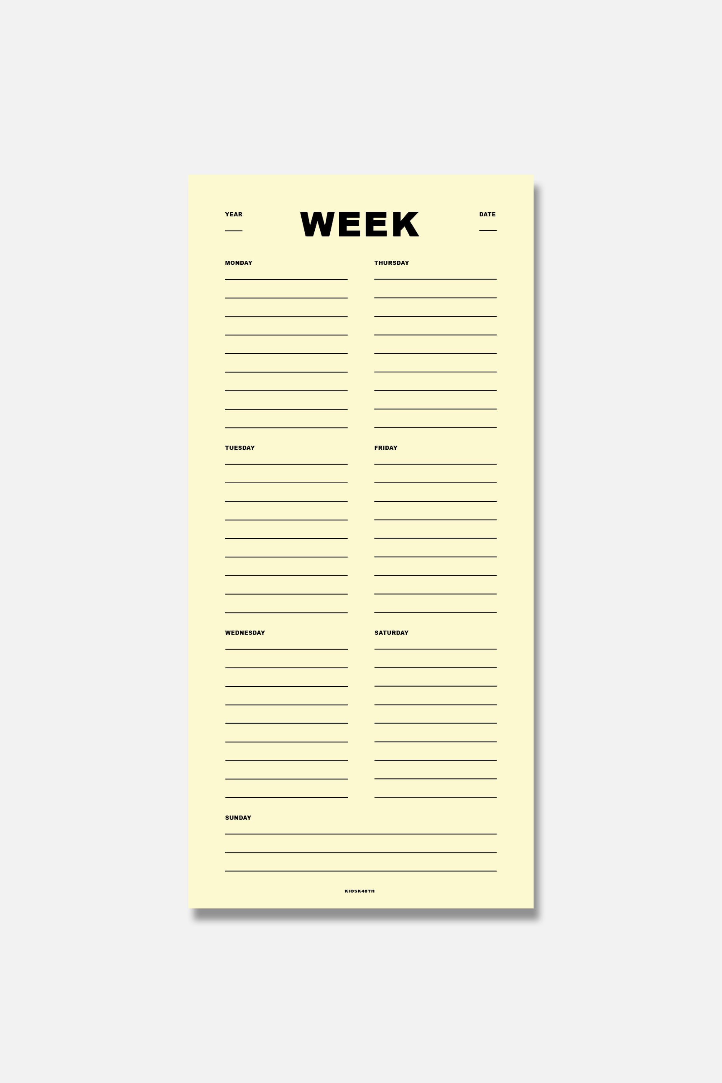Week Yellow-KIOSK48TH-KIOSK48TH