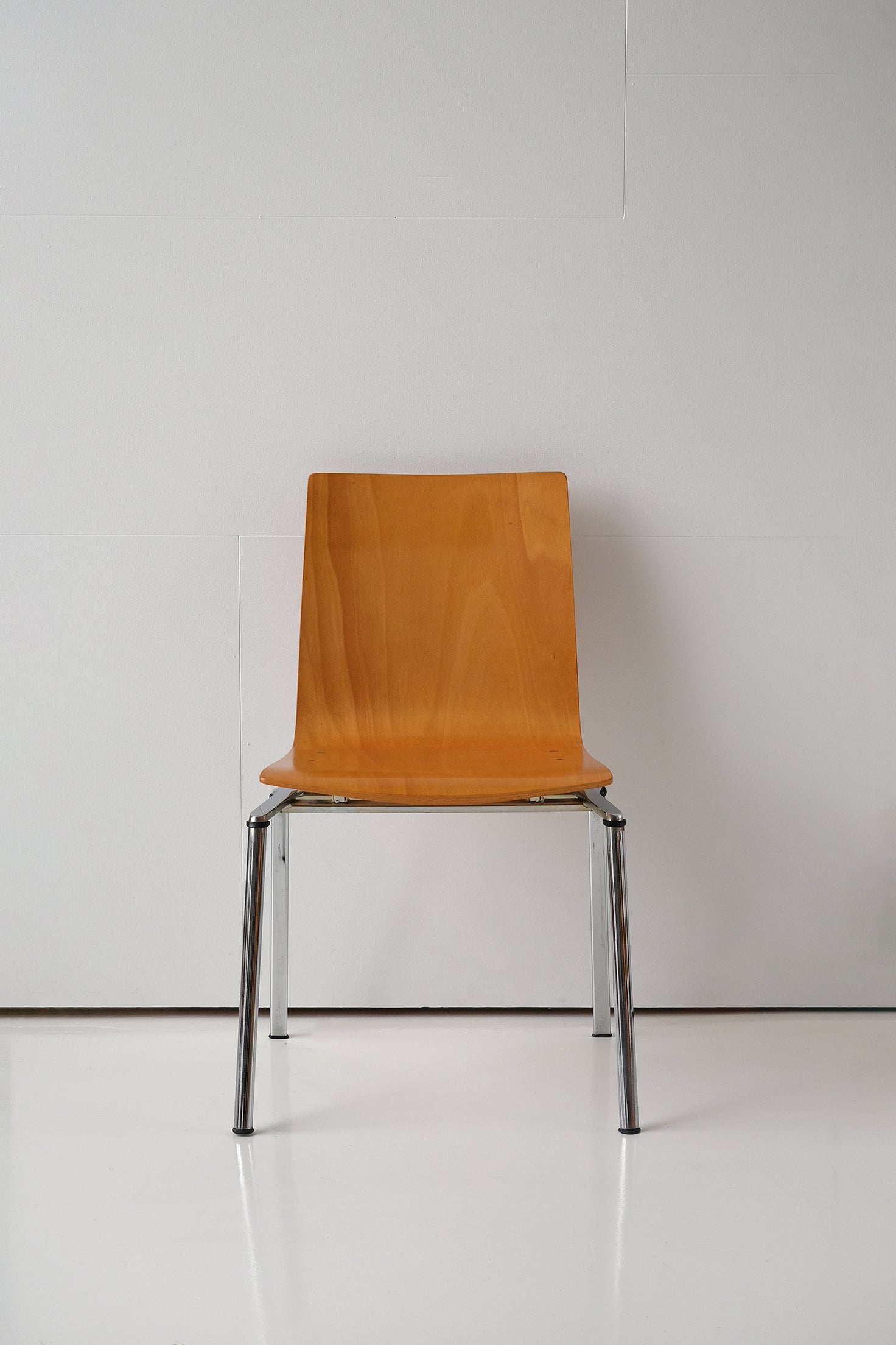 Wood Chrome Chair-Vintage-KIOSK48TH