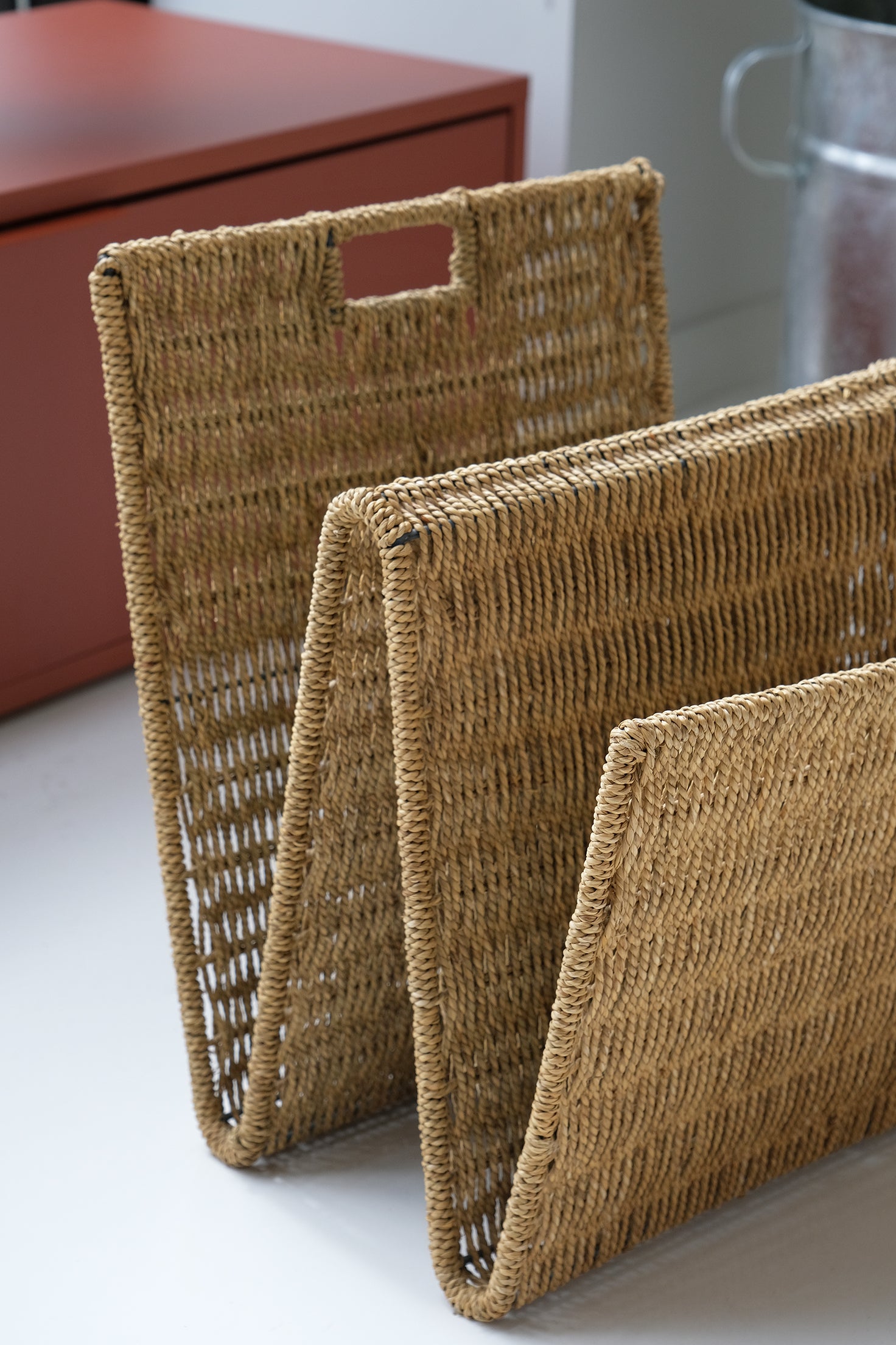 Woven Magazine Rack-Vintage-KIOSK48TH