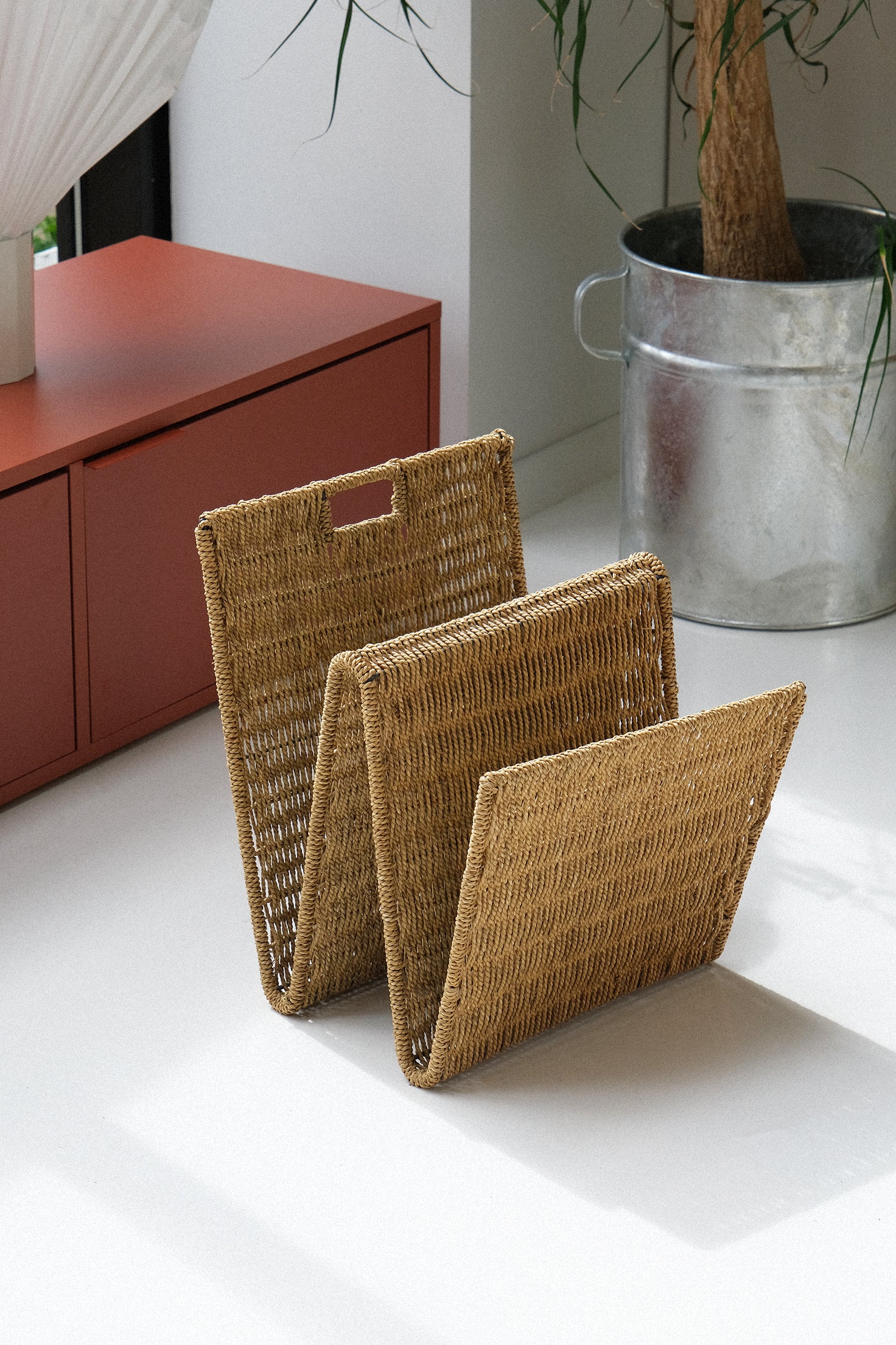 Woven Magazine Rack-Vintage-KIOSK48TH