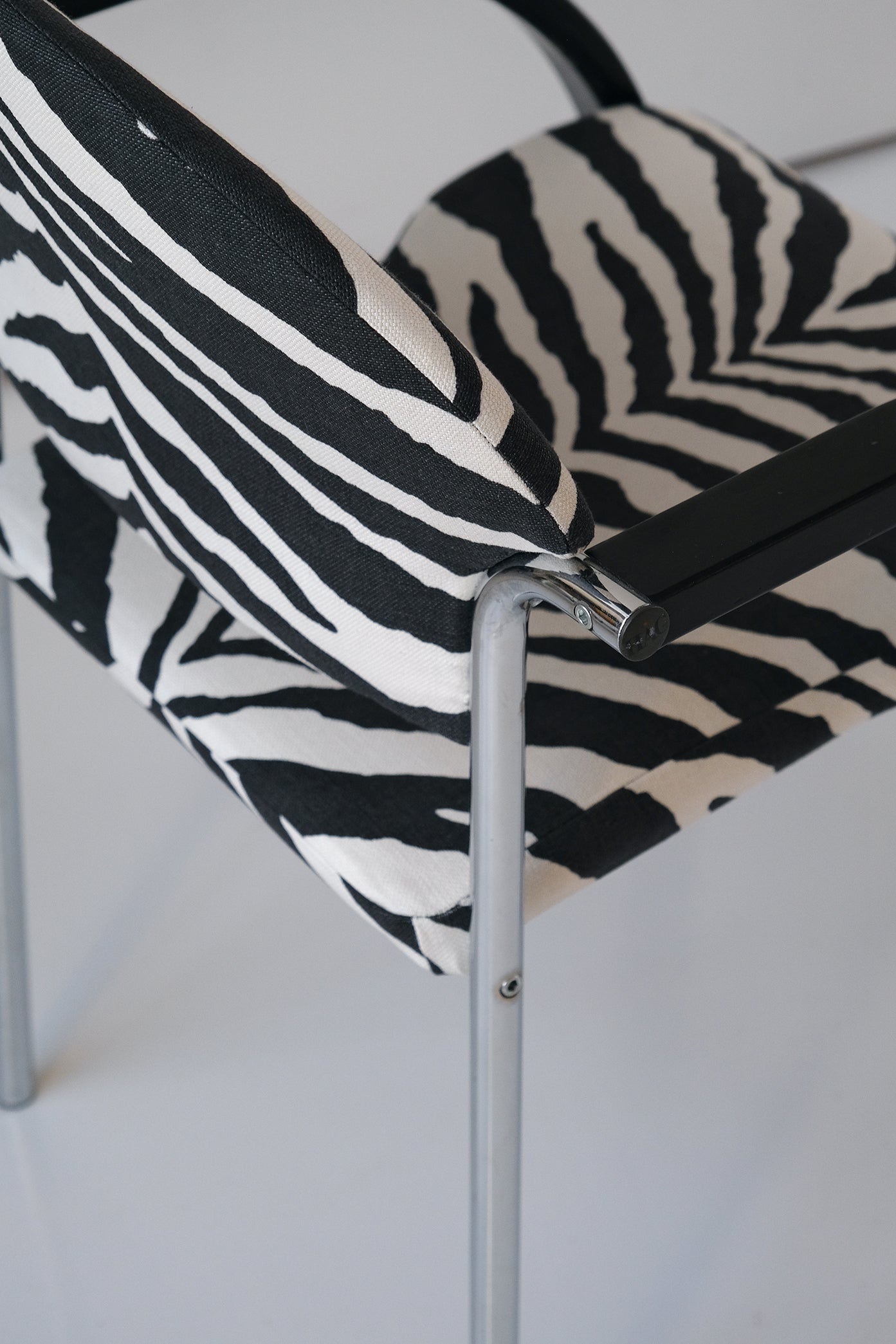 Zebra Chrome Chair-Vintage-KIOSK48TH