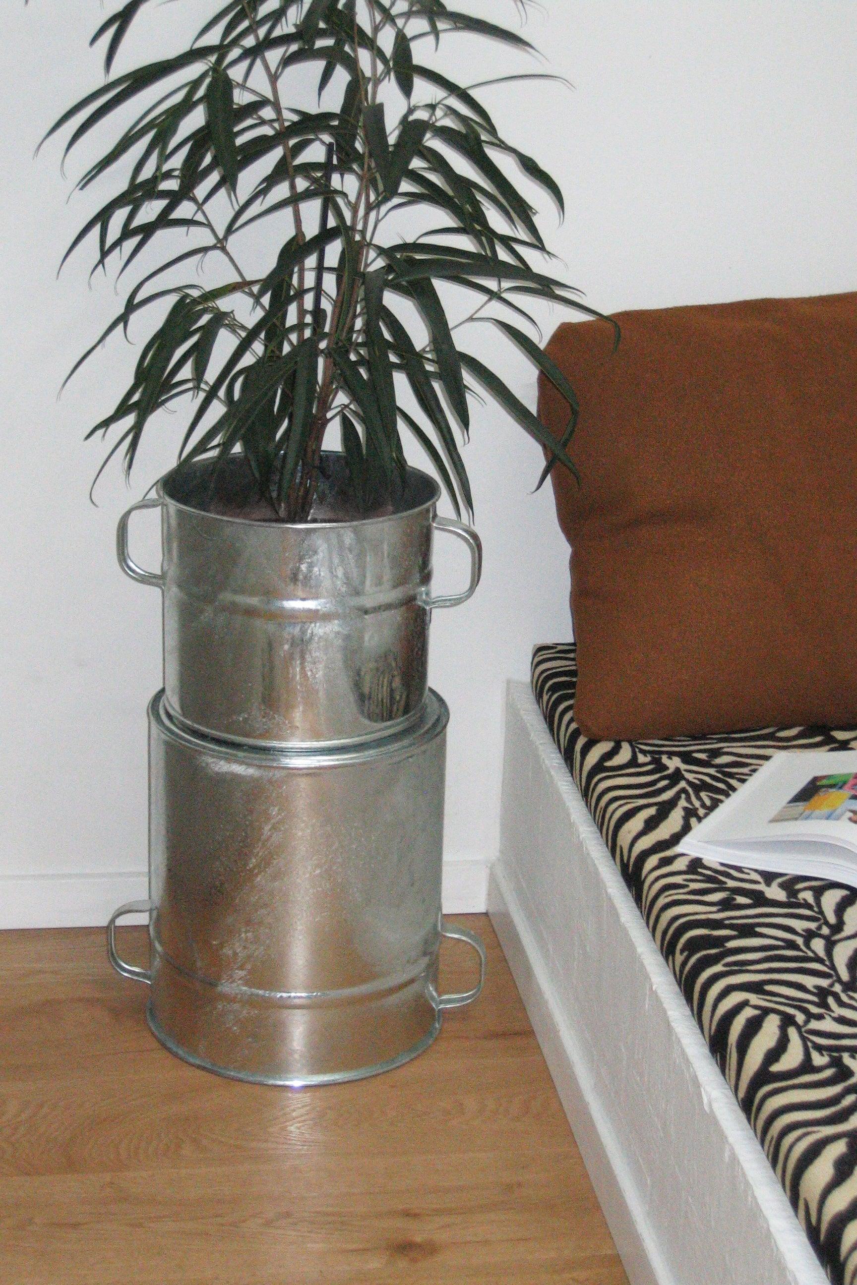 Zink Plant Pot 37cm-Objects-KIOSK48TH